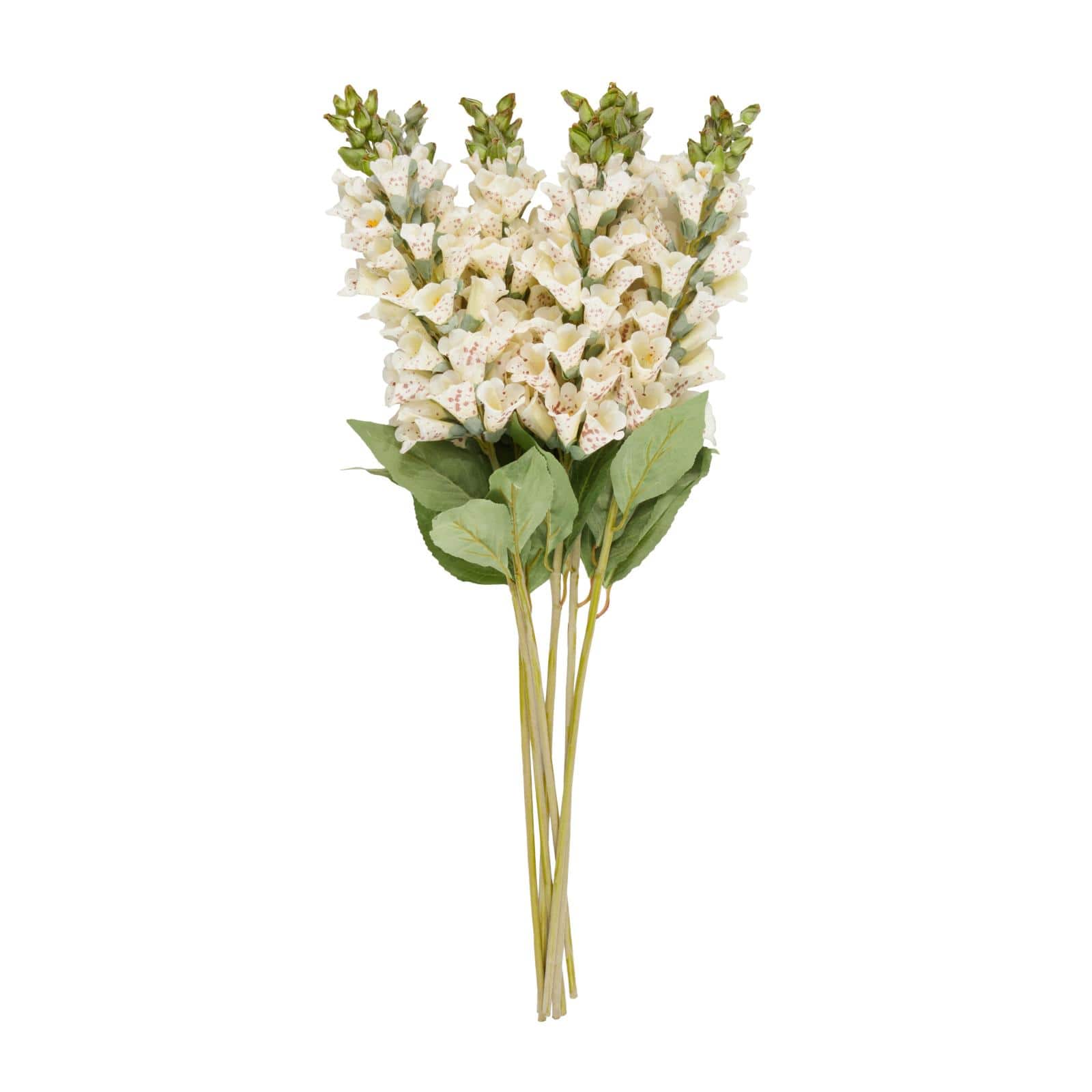 32" White Foxglove Artificial Flower Stem, 8ct.