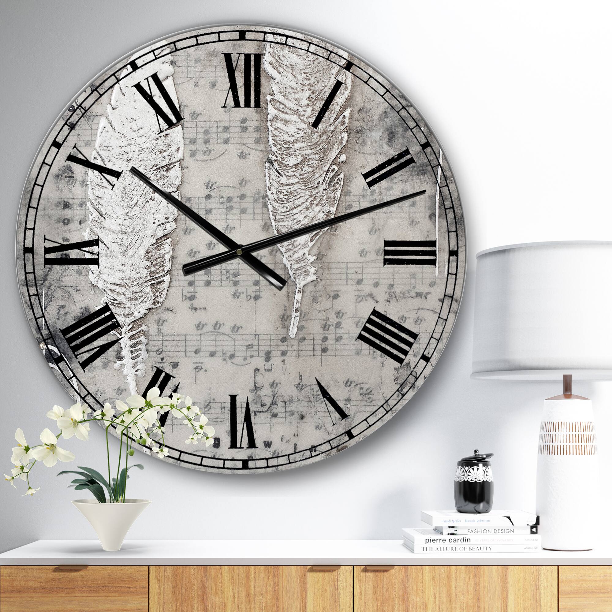 Designart Heaven Sent Oversized Cottage Wall Clock