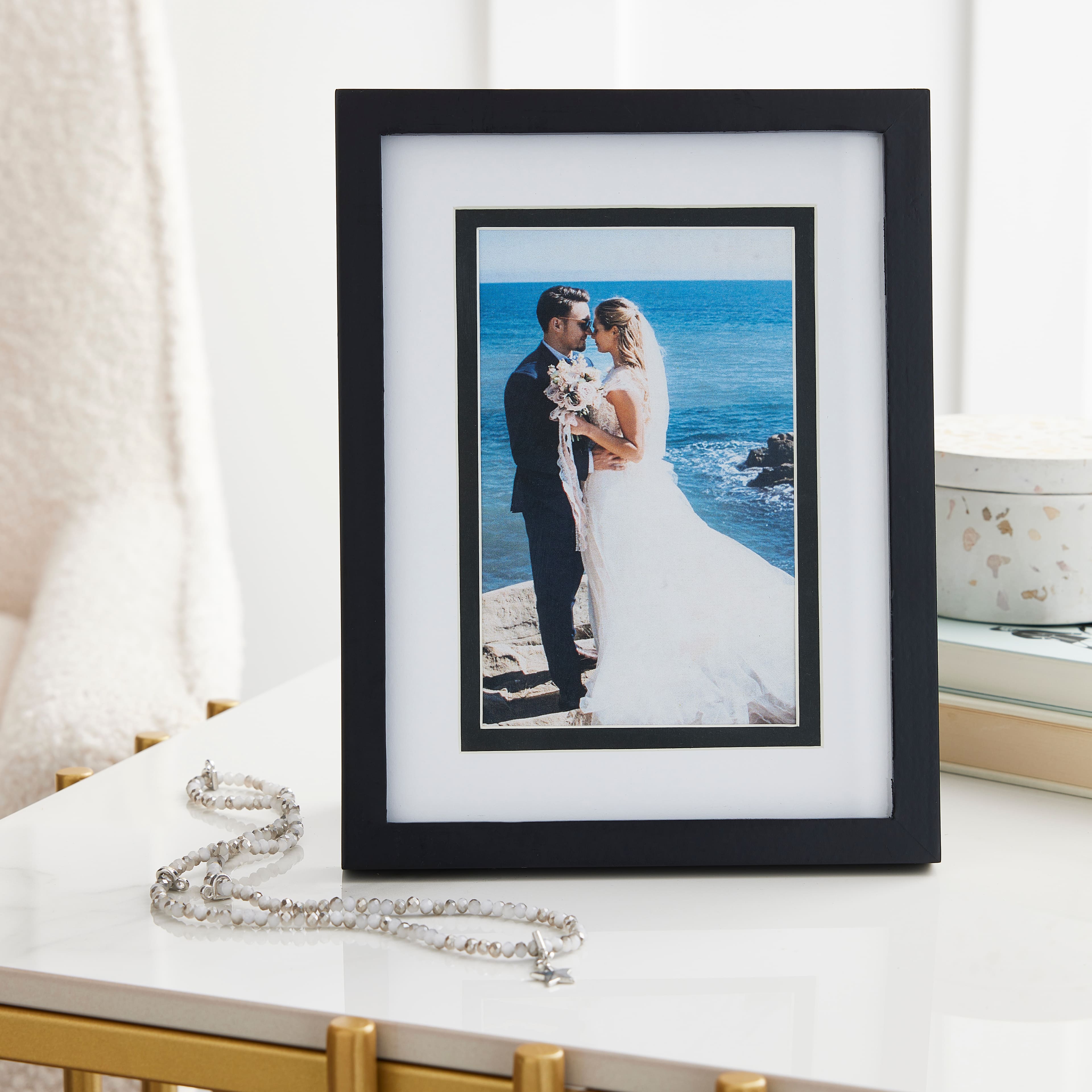 12 Pack: Black Linear Frame with Double Mat, Simply Essentials™ by Studio Décor®