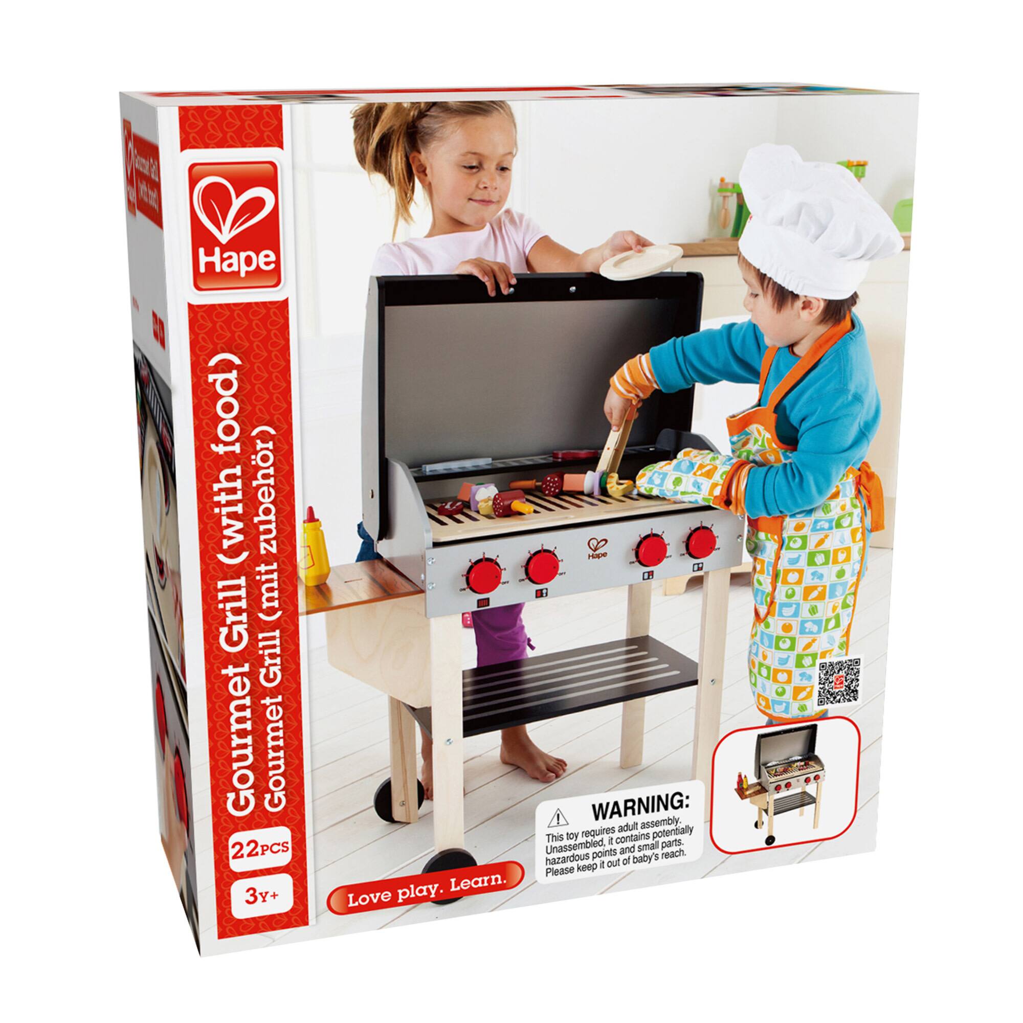 Hape Gourmet Grill Kids Wooden Play Kitchen