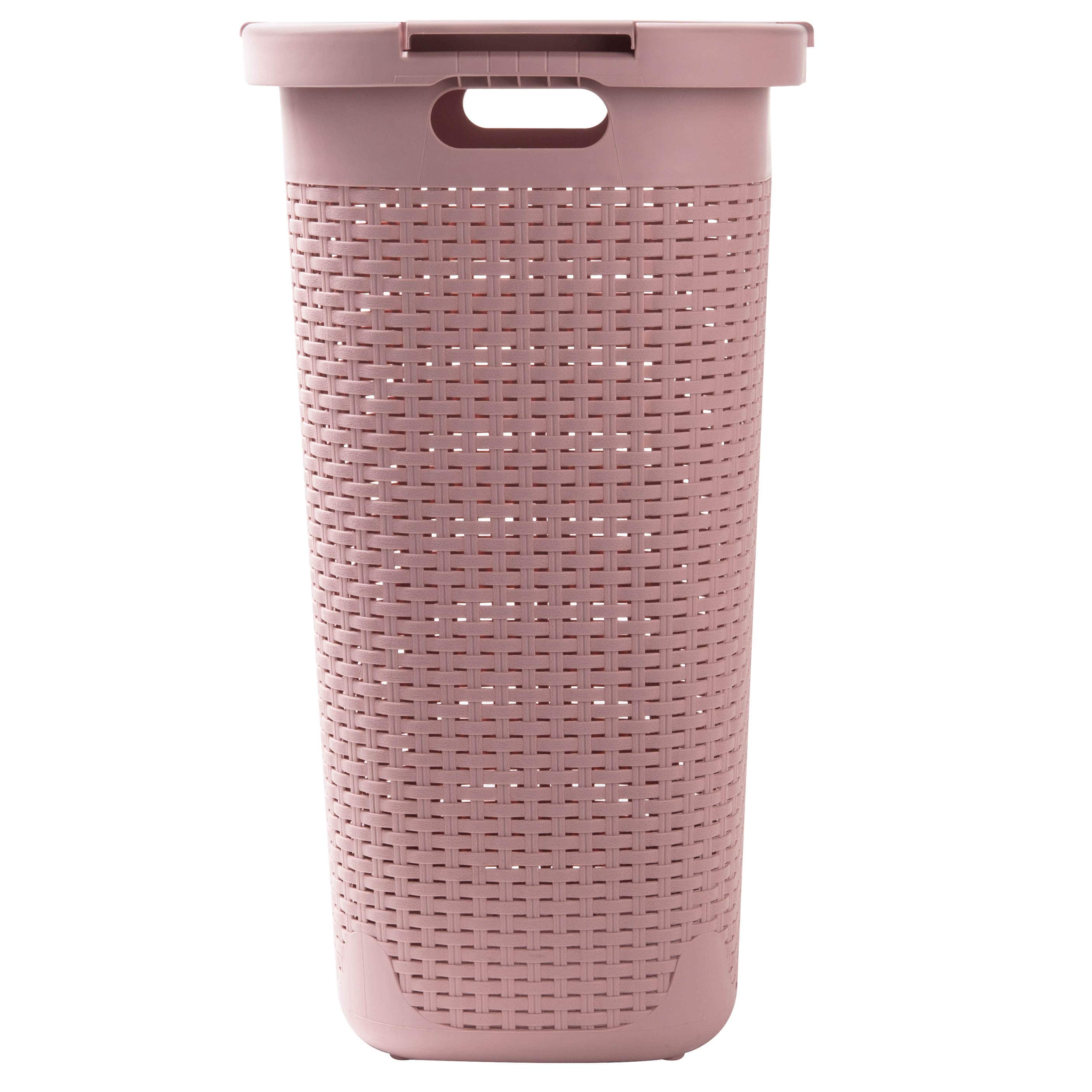 Mind Reader 60L Hamper Laundry Basket with Cutout Handles