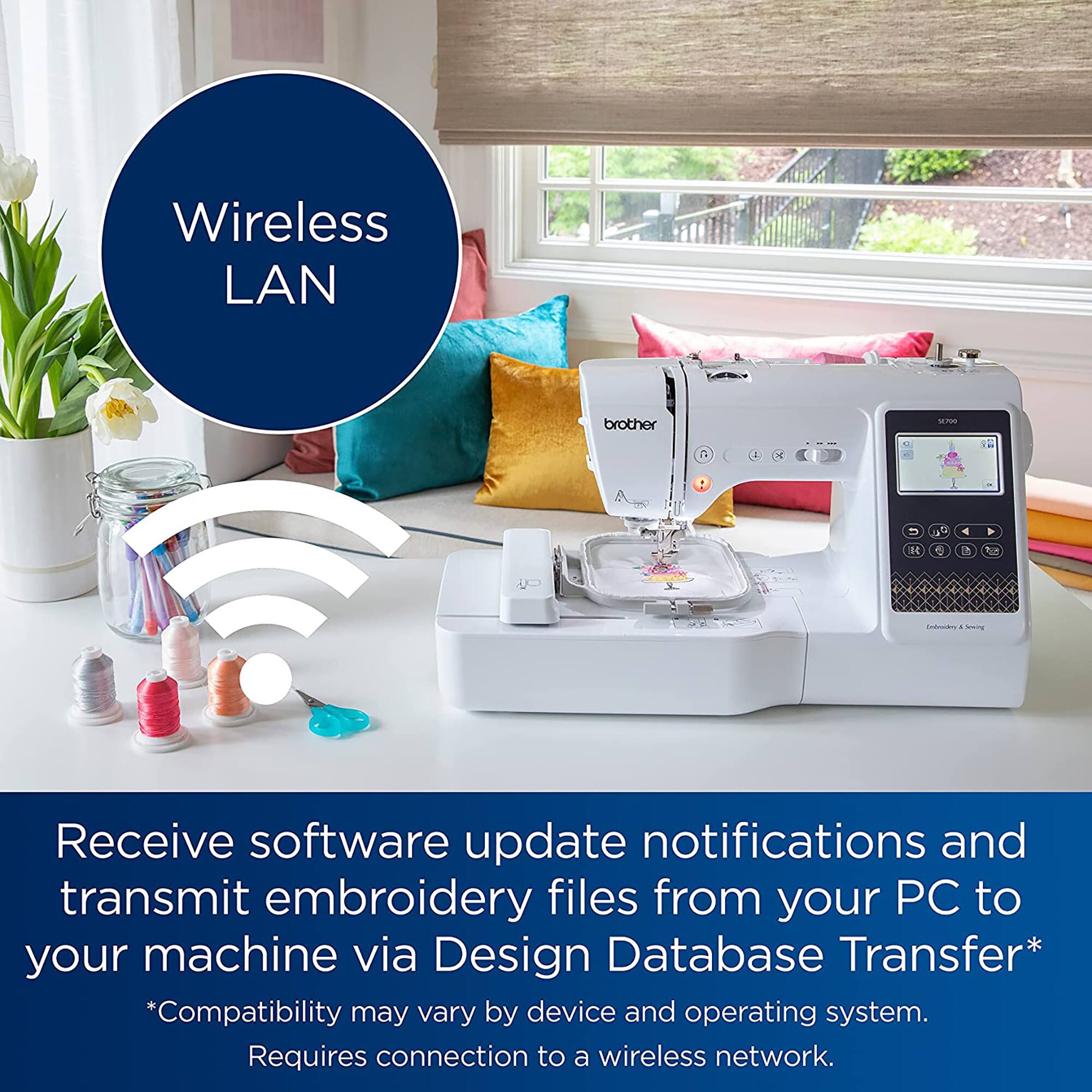 Brother SE700 Sewing & Embroidery Machine with 4" x 4" Embroidery Area