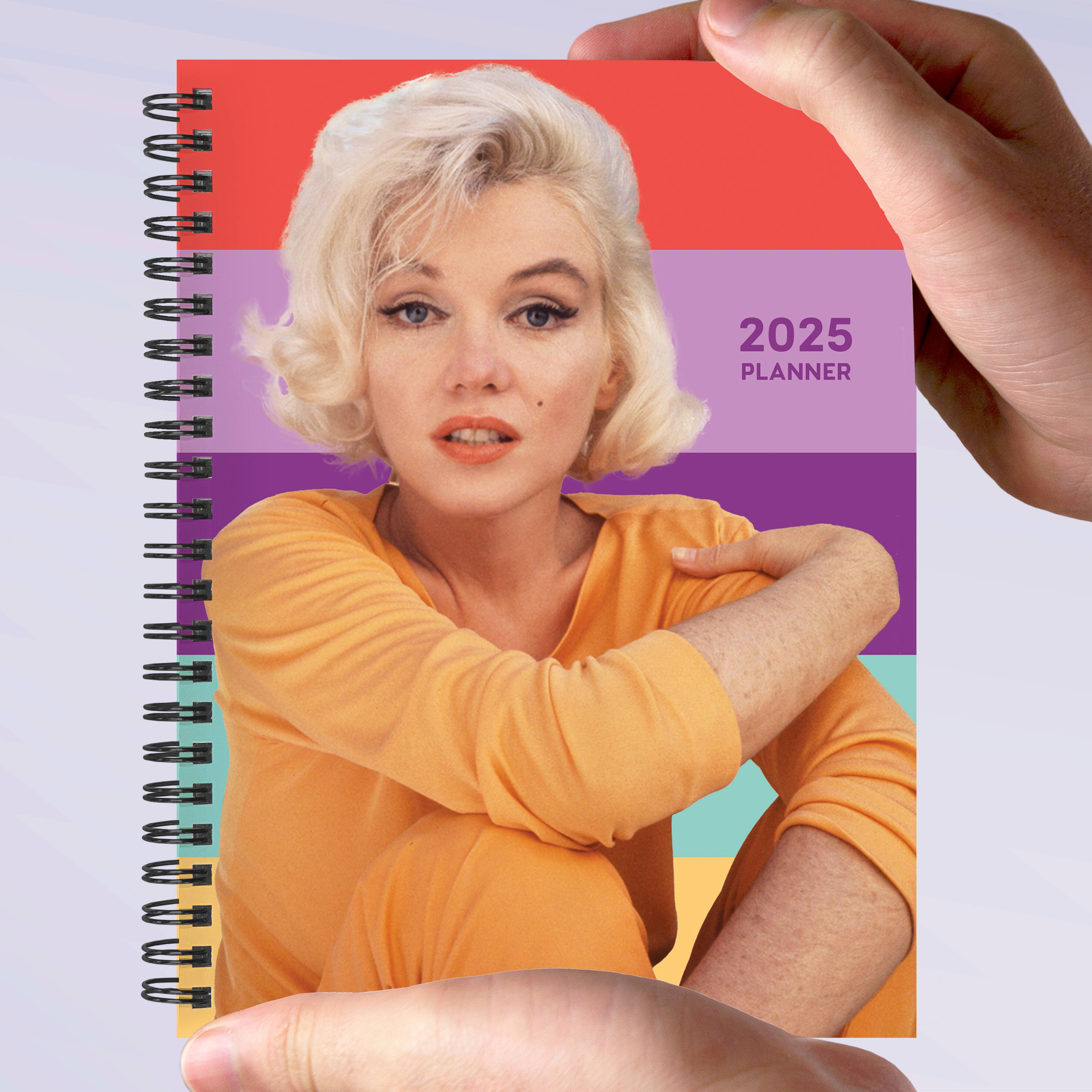 TF Publishing 2025 Medium Marilyn Monroe Weekly Monthly Spiral Planner