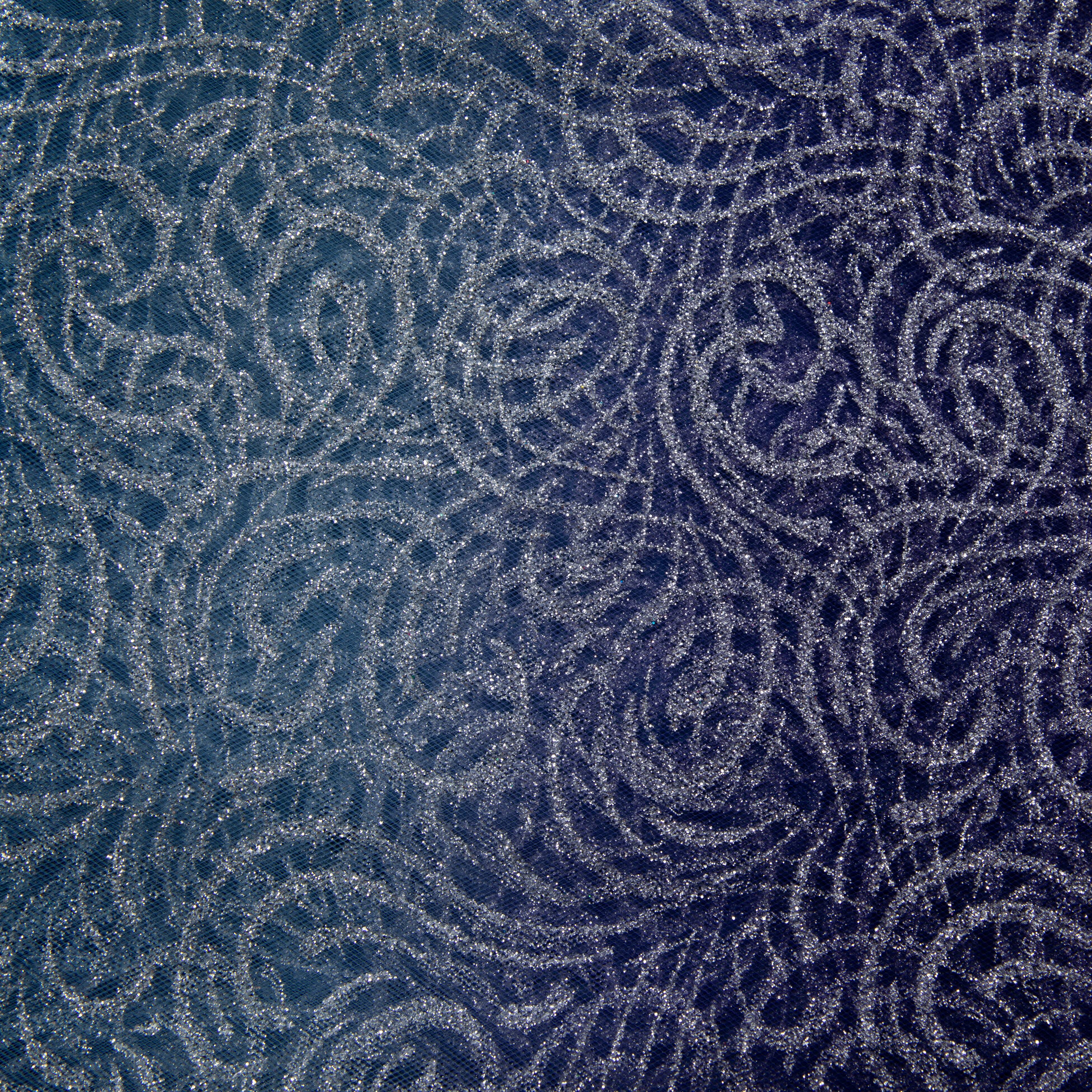 Wyla Purple & Silver Deco Mesh