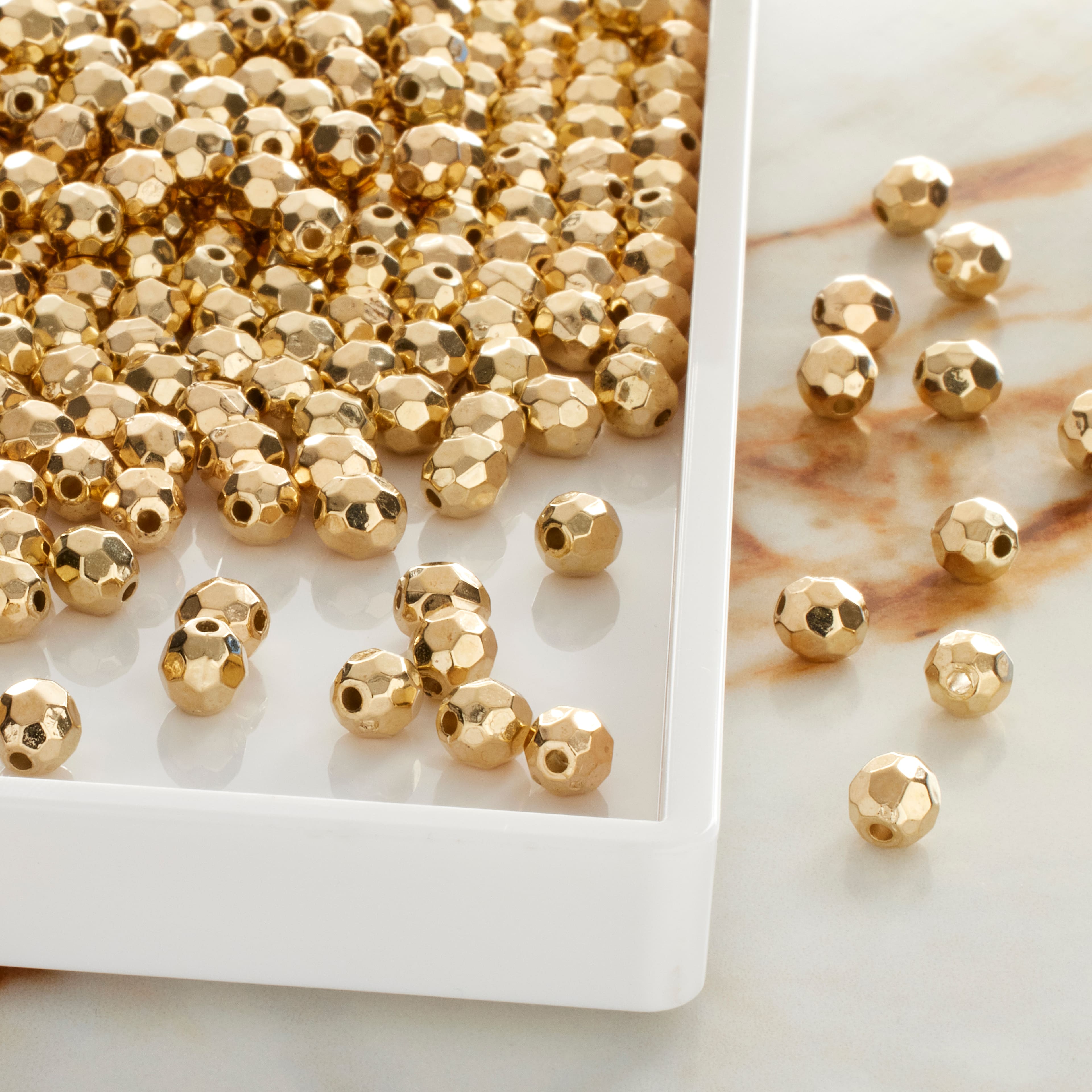 5.5mm Faceted CCB Round Craft Beads by Bead Landing™