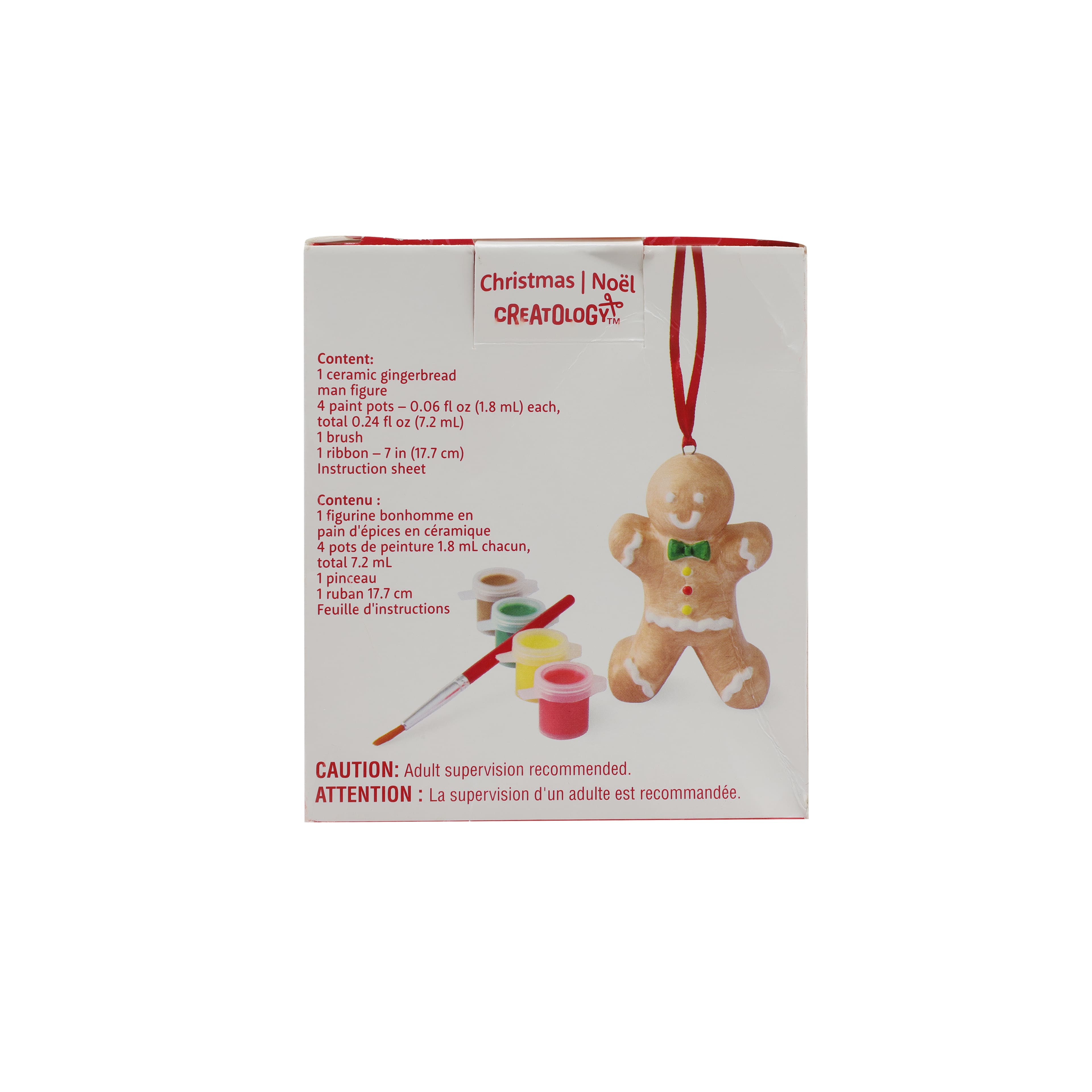 Gingerbread Man Color Your Own Ceramic Ornament Kit by Creatology&#x2122;
