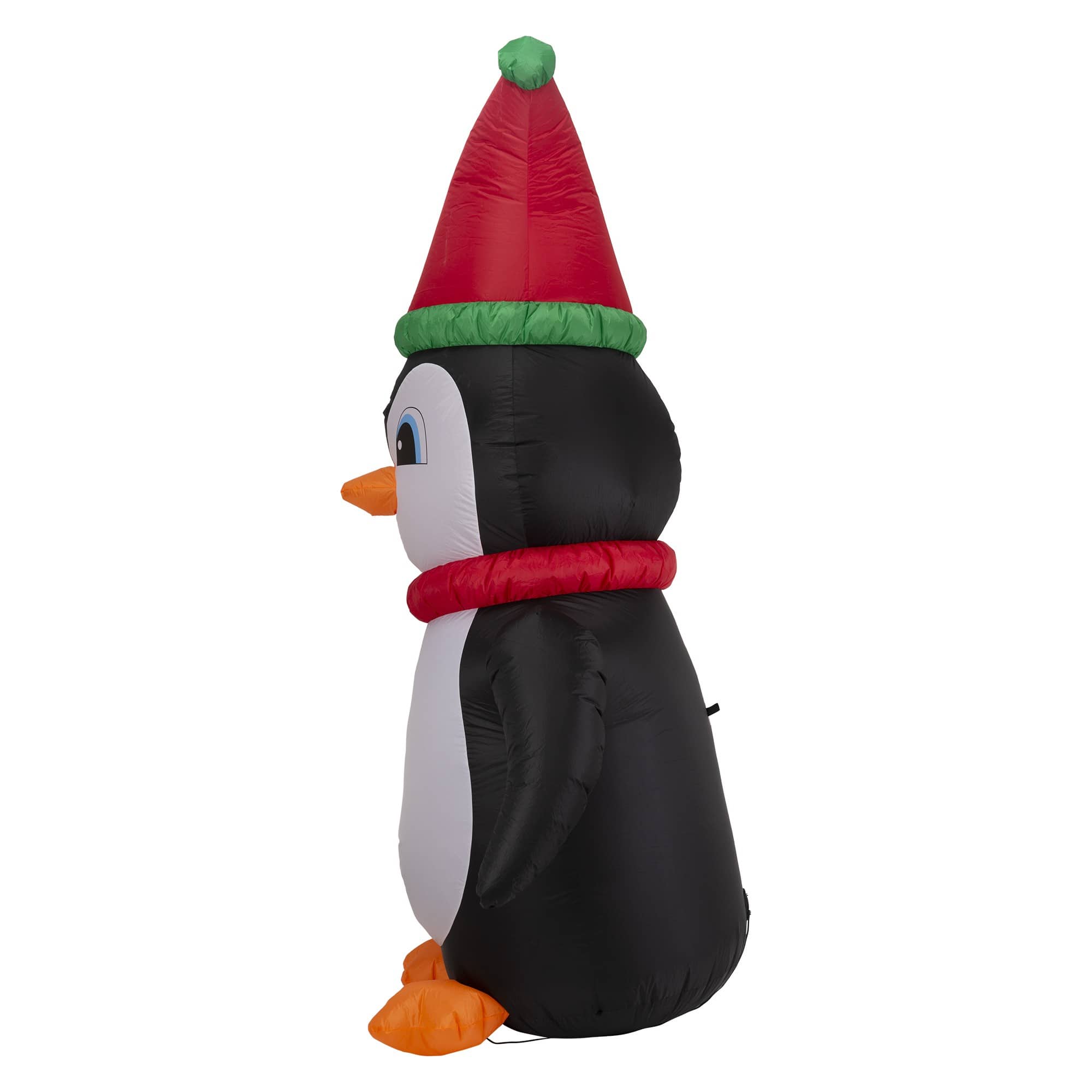 Glitzhome&#xAE; 8ft. Lighted Inflatable Penguin