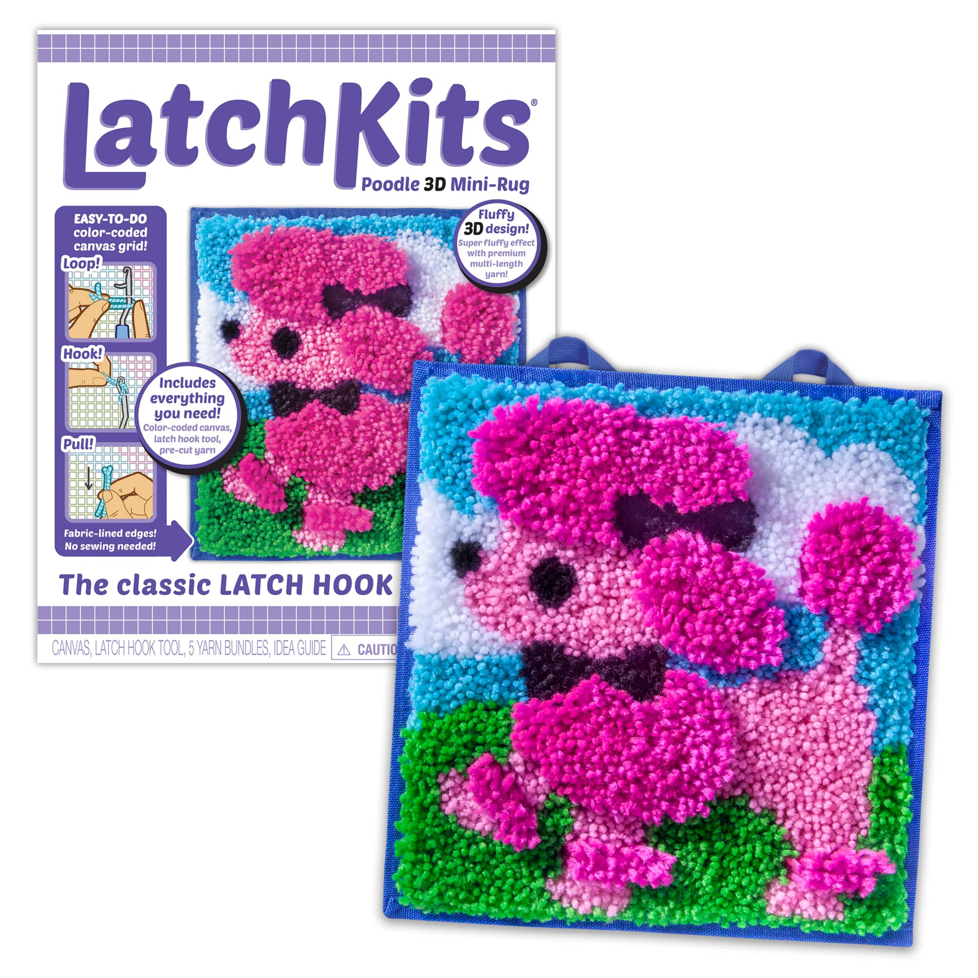 Kahootz Toys LatchKits Mini Rug Poodle