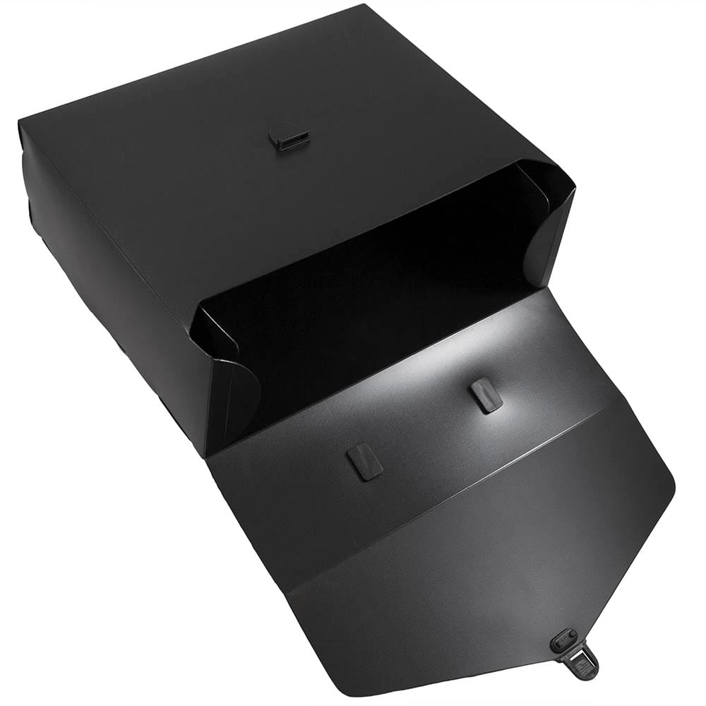 JAM Paper 10" x 12" Black Plastic Portfolio File Carry Case