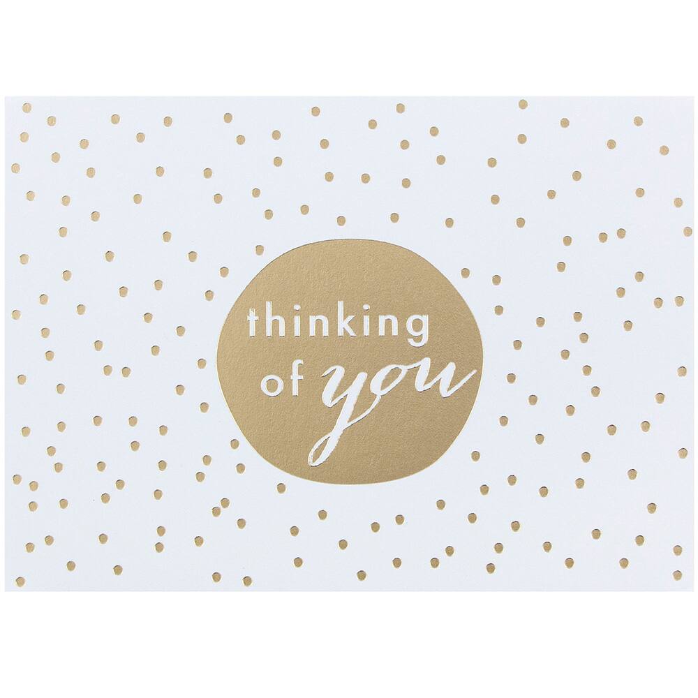 JAM Paper A1 White &#x26; Gold Dots Blank Greeting Cards &#x26; Envelopes, 10ct.