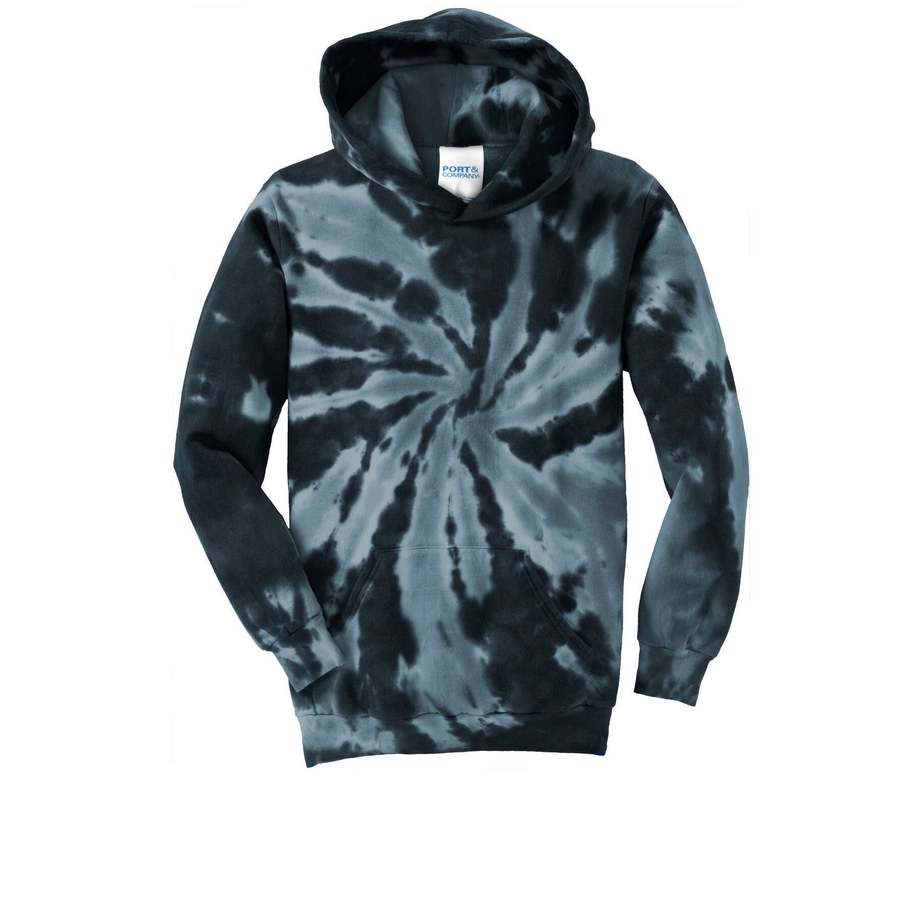Port & Company® Youth Tie-Dye Pullover Hooded Sweatshirt
