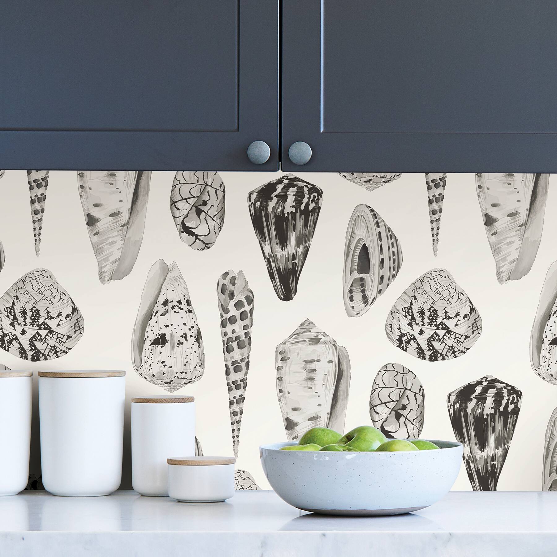 Scalamandre Graphite Coquina Peel &#x26; Stick Wallpaper