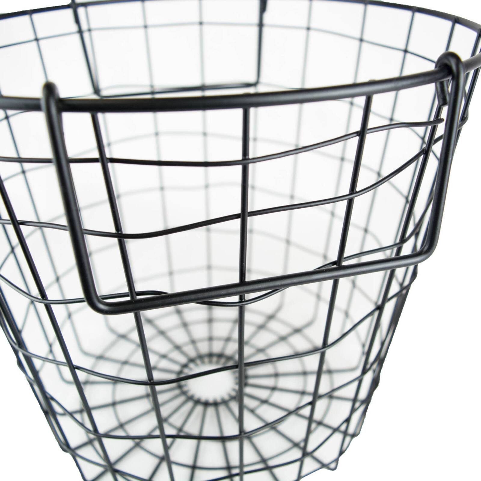 DII&#xAE; 10&#x22; Black Round Metal Basket