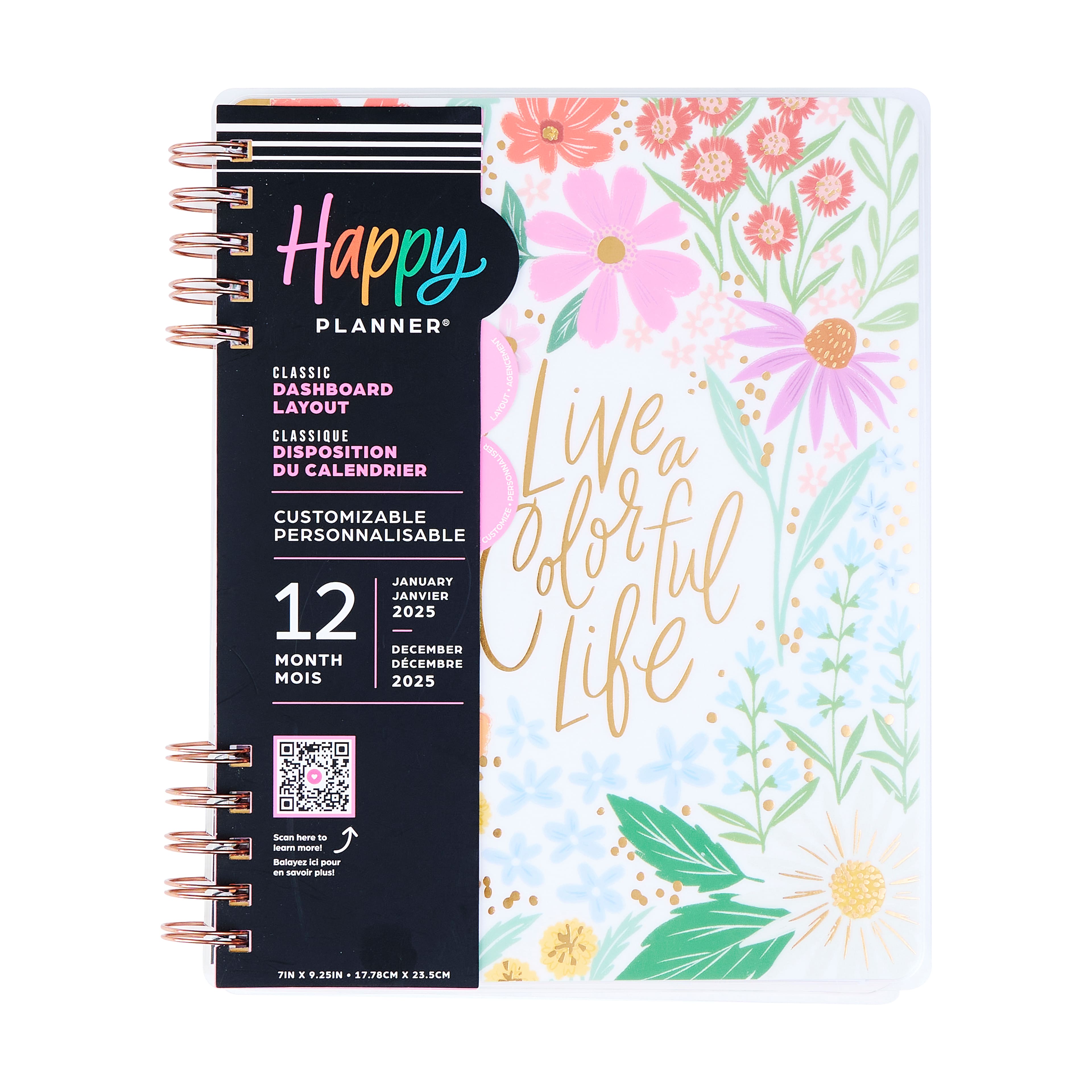 The Classic Happy Planner&#xAE; Customizable Twin Loop Blooming Bouquet