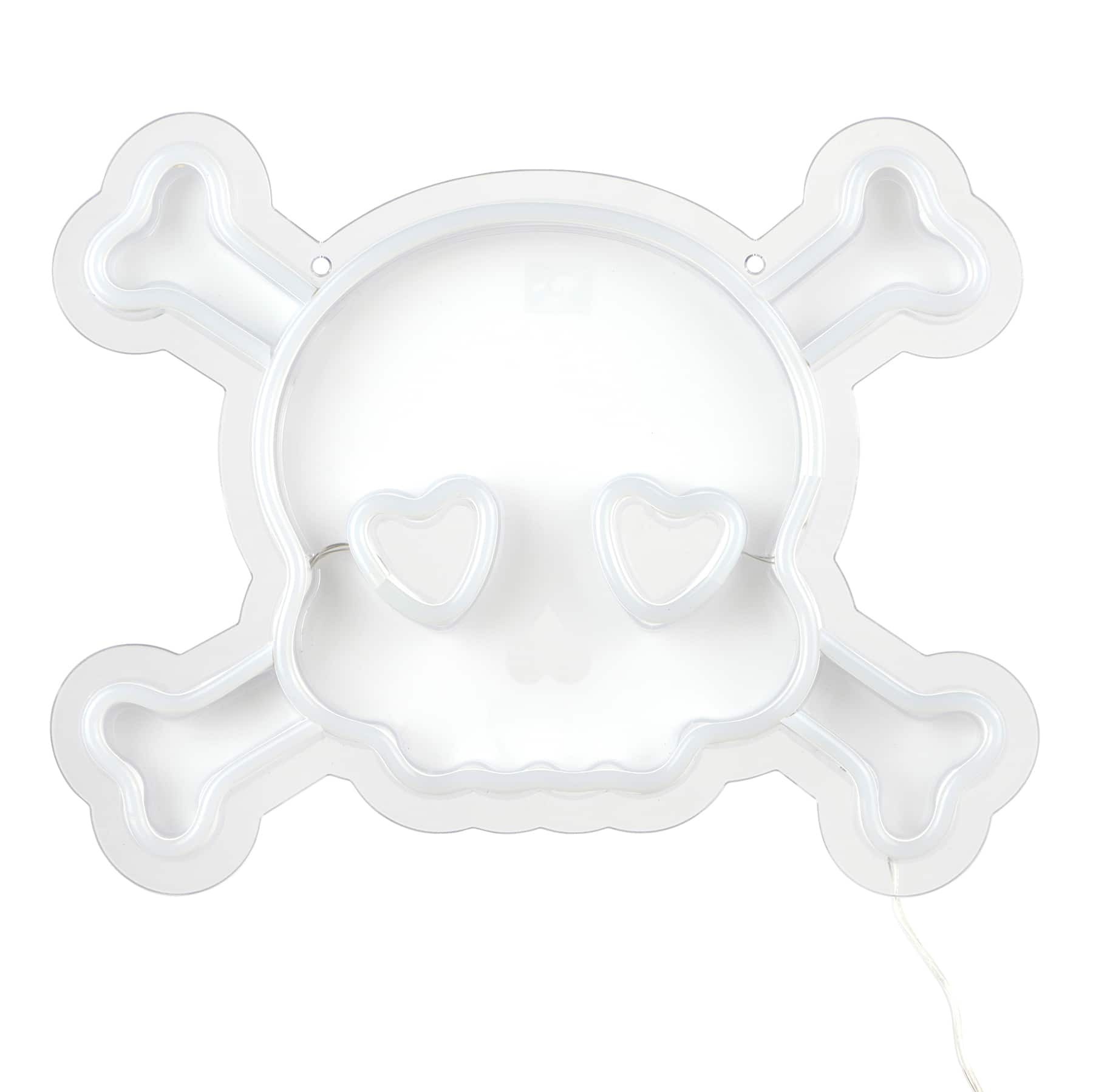 12" x 9" Pink LED Neon Skull Sign by Ashland®