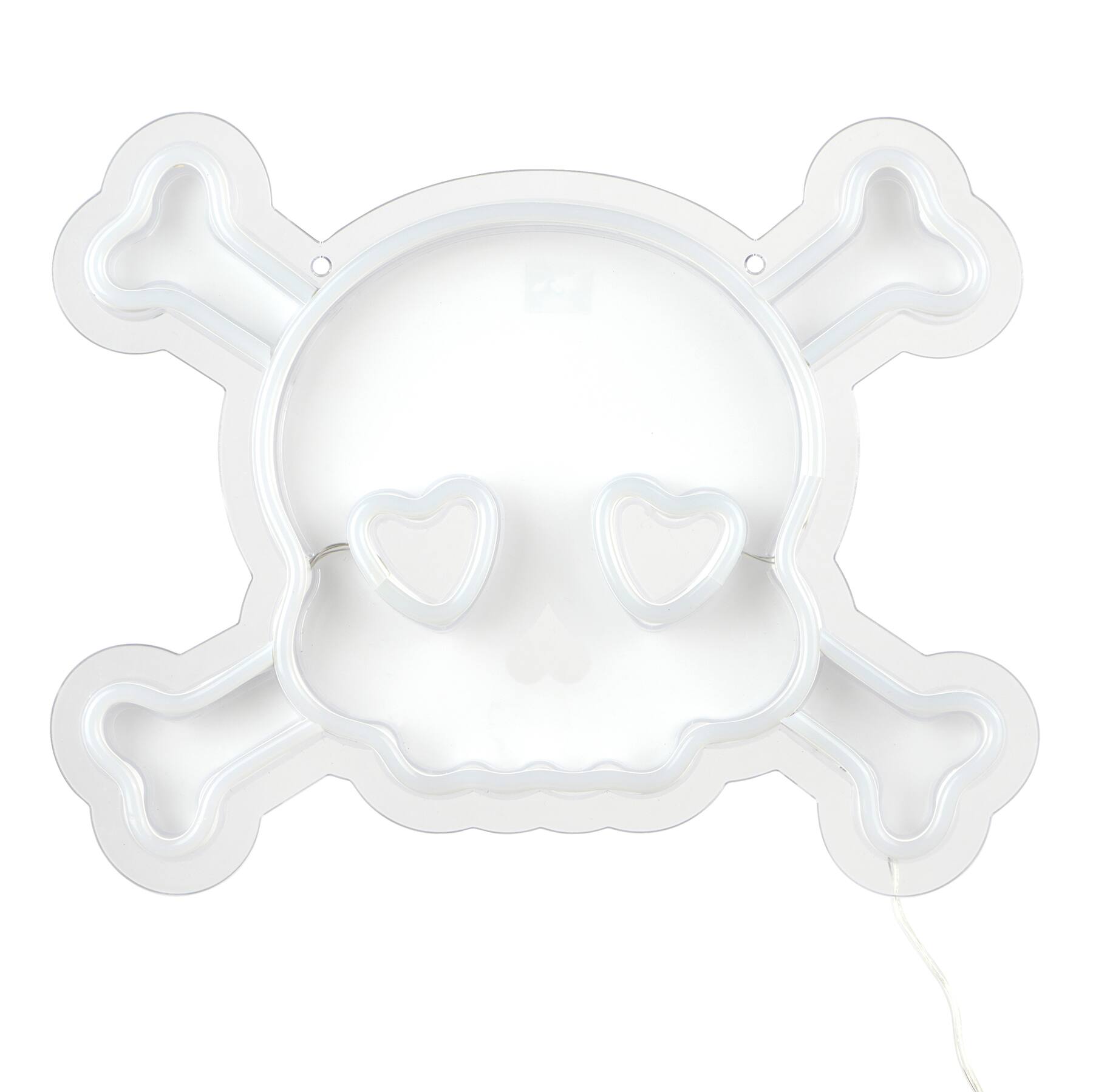 12" x 9" Pink LED Neon Skull Sign by Ashland®
