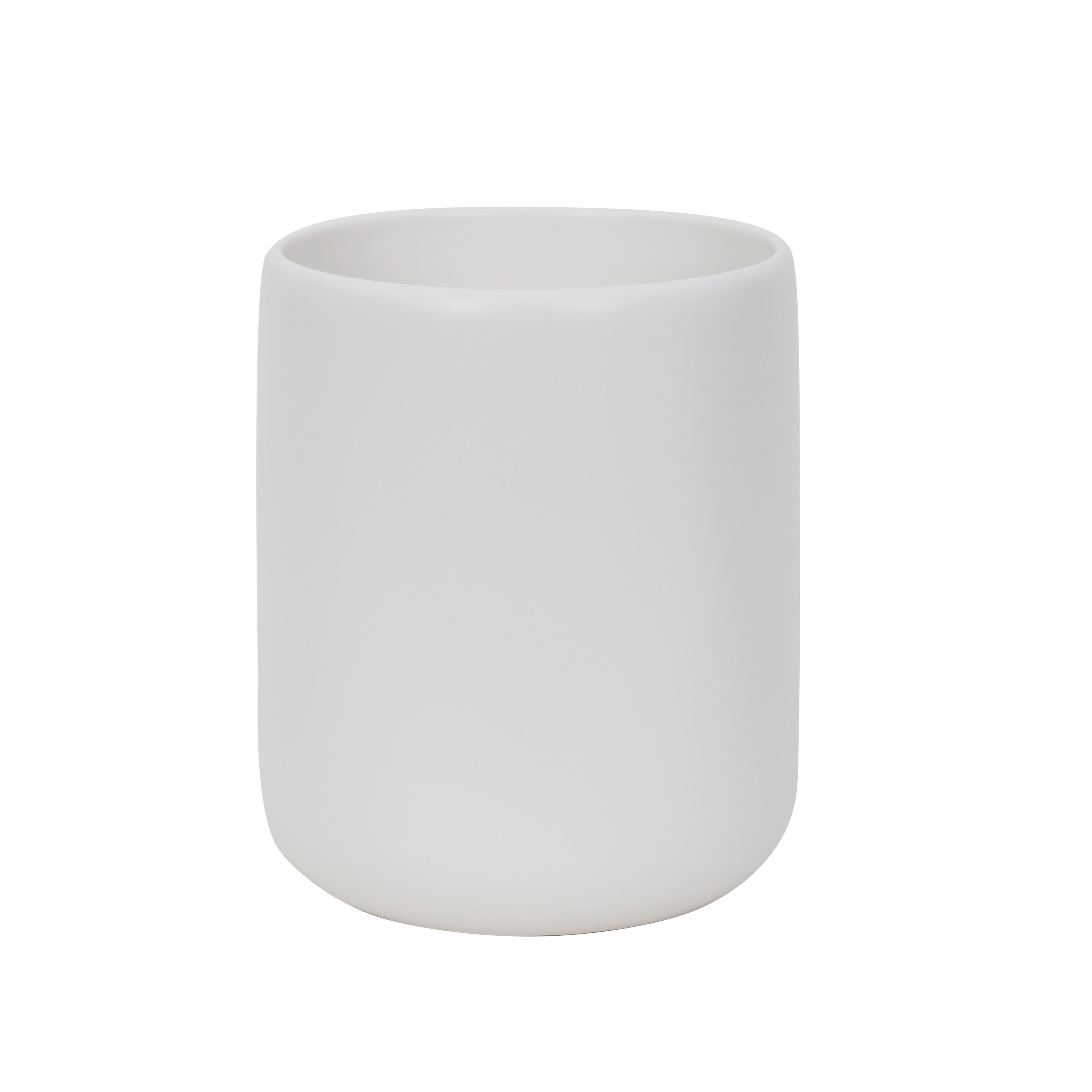 7.25&#x22; White Stoneware Utensil Holder by Ashland&#xAE;