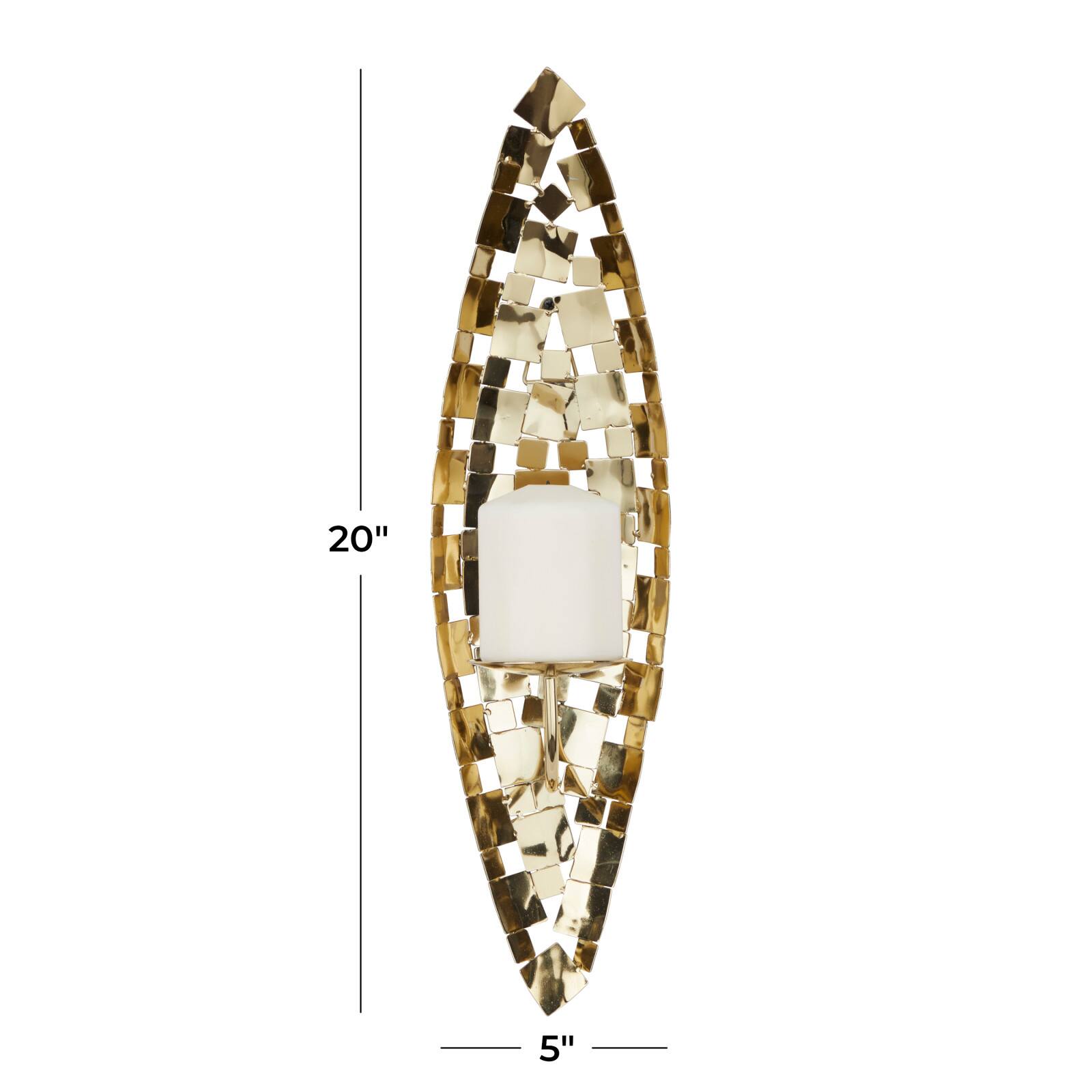 20" Gold Contemporary Wall Sconce