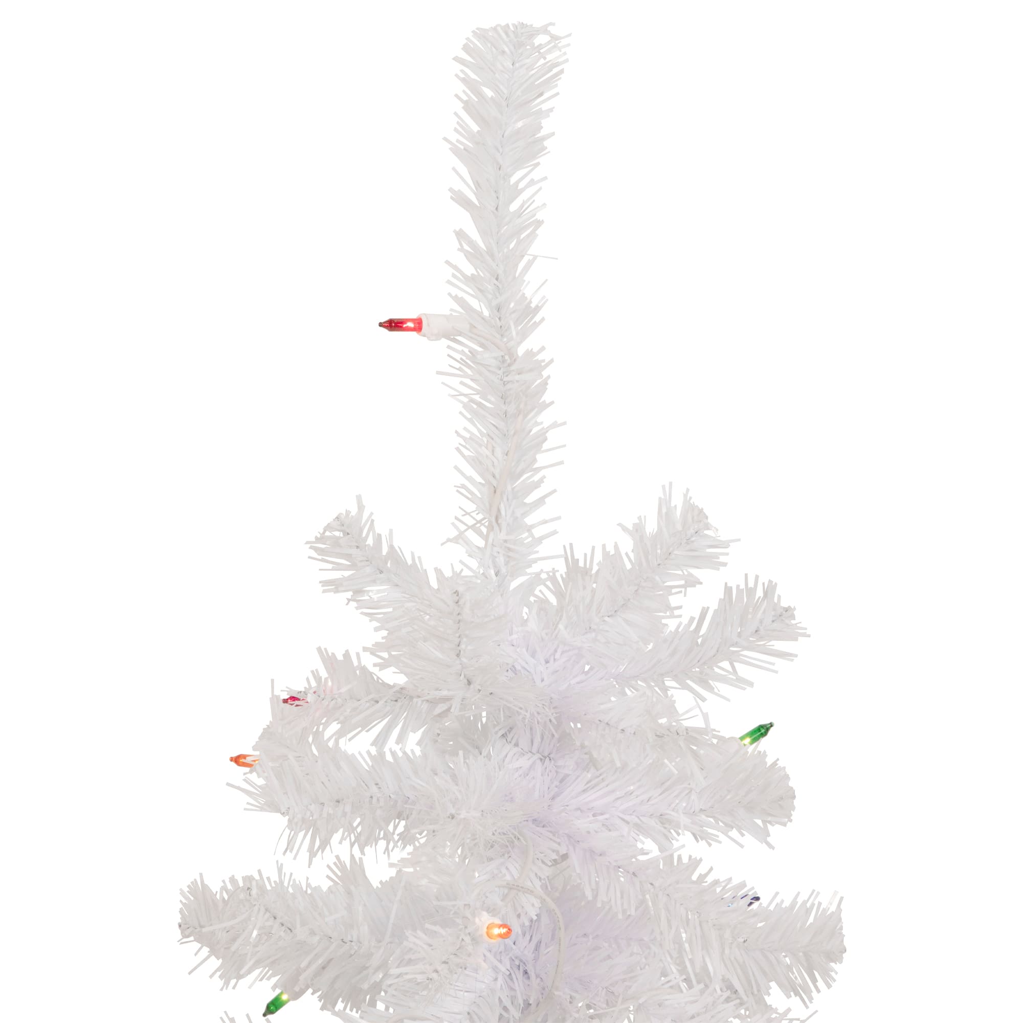 2ft. Pre-Lit Woodbury White Pine Artificial Christmas Tree, Multicolor Lights