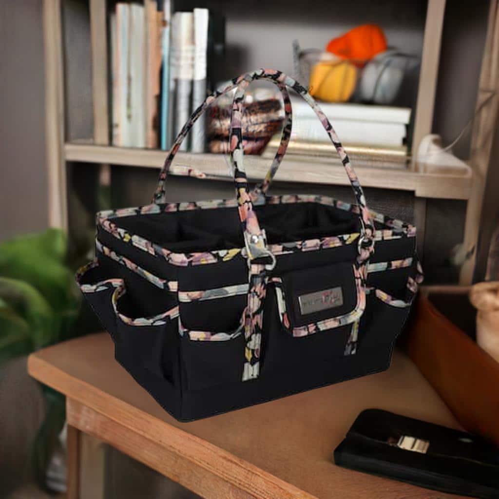 Everything Mary Black Floral Deluxe Store & Tote