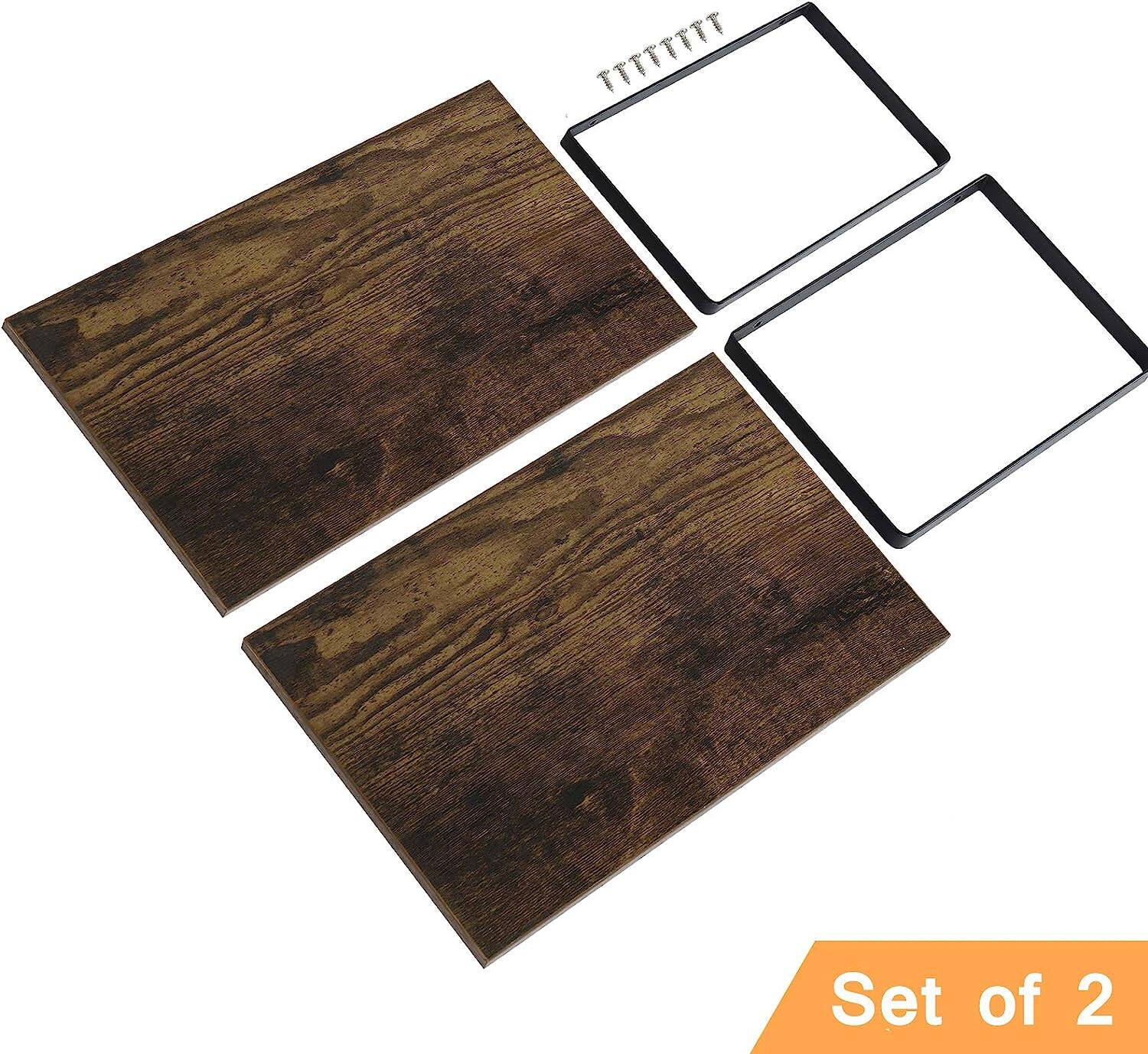 NEX™ 12" Rustic Brown & Black 3-Tier Kitchen Cabinet Organizer Set