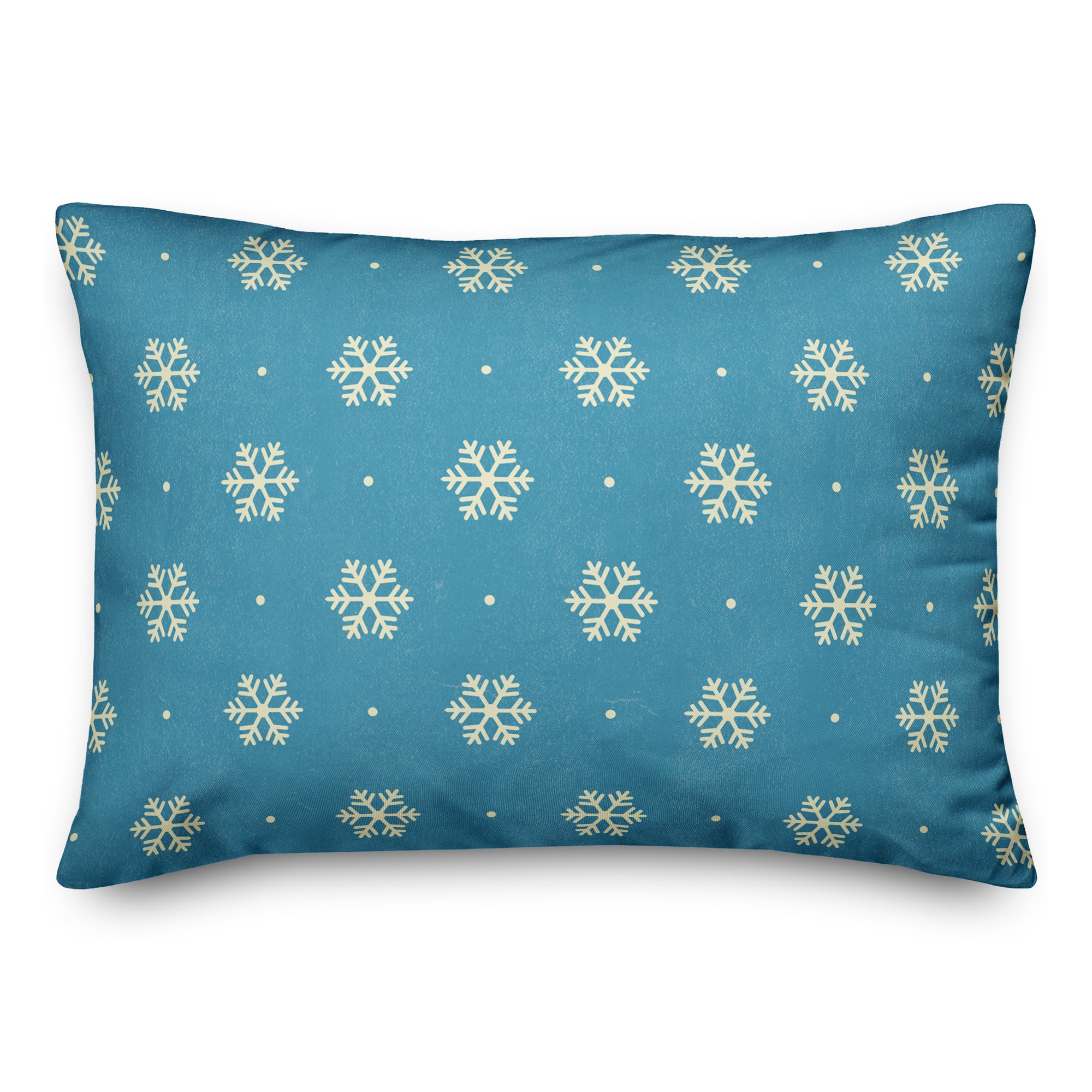 Simple Snowflakes 14x20 Throw Pillow