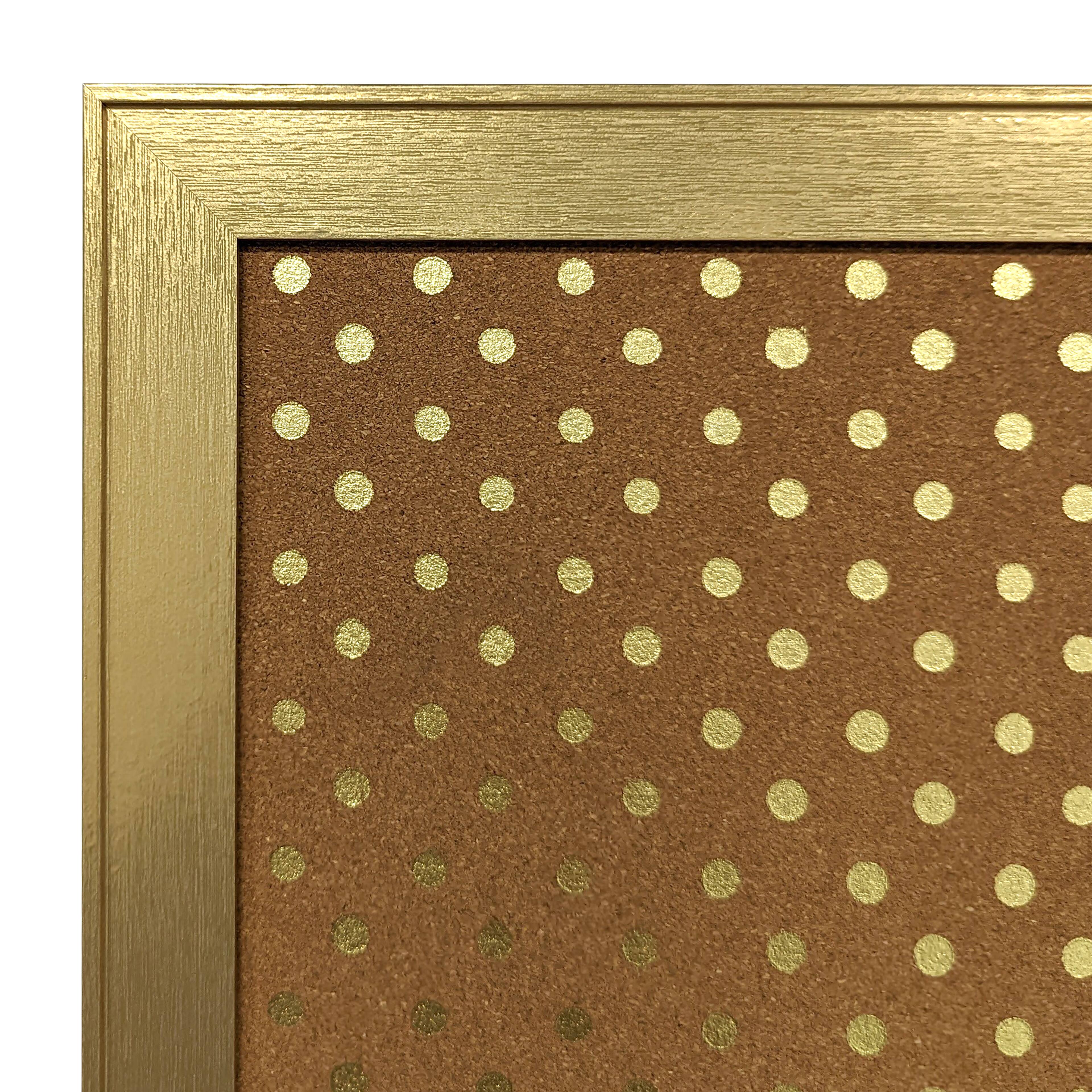 Gold Framed Polka Dot Cork Board by Ashland®  Michaels