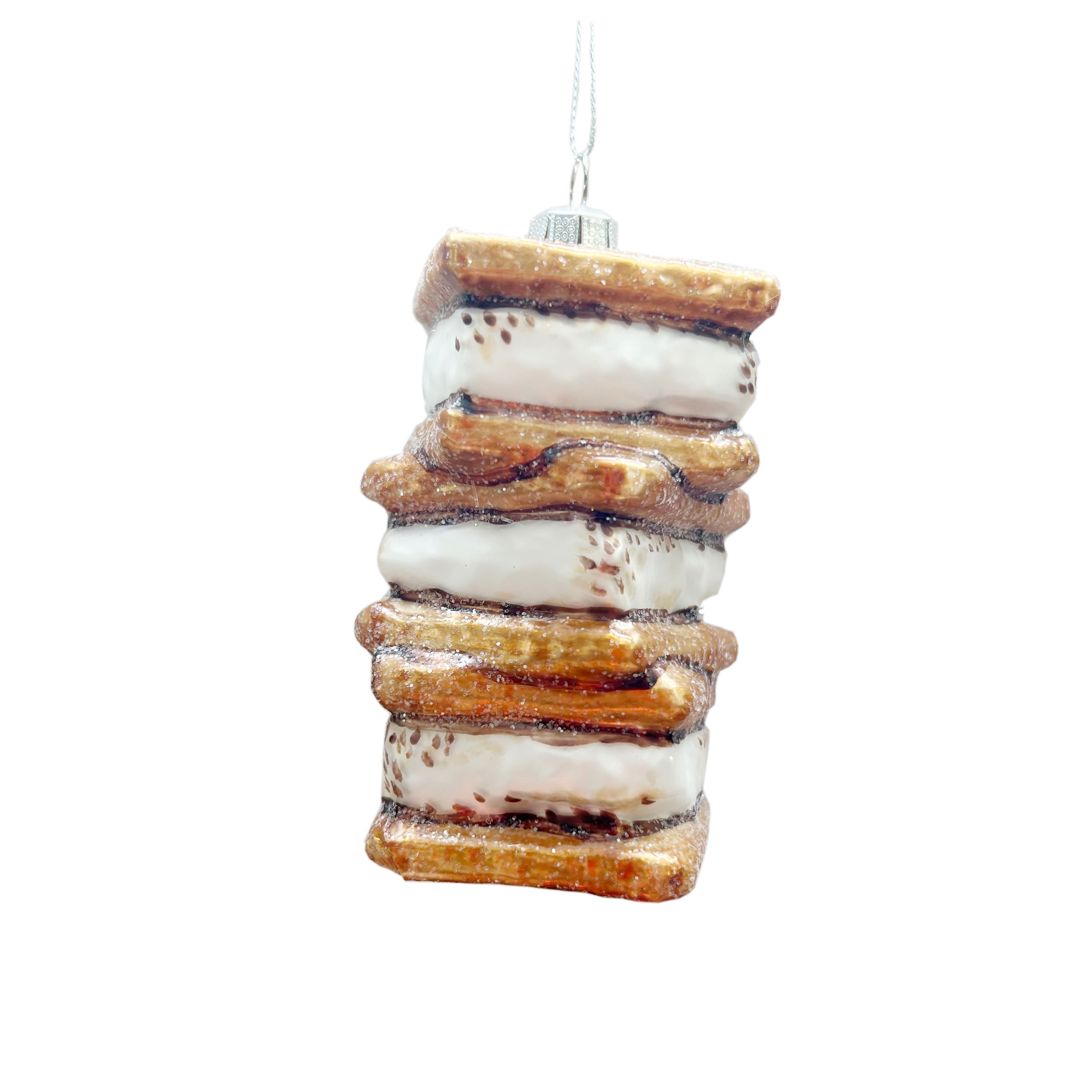 4&#x22; S&#x27;mores Stack Glass Ornament by Ashland&#xAE;