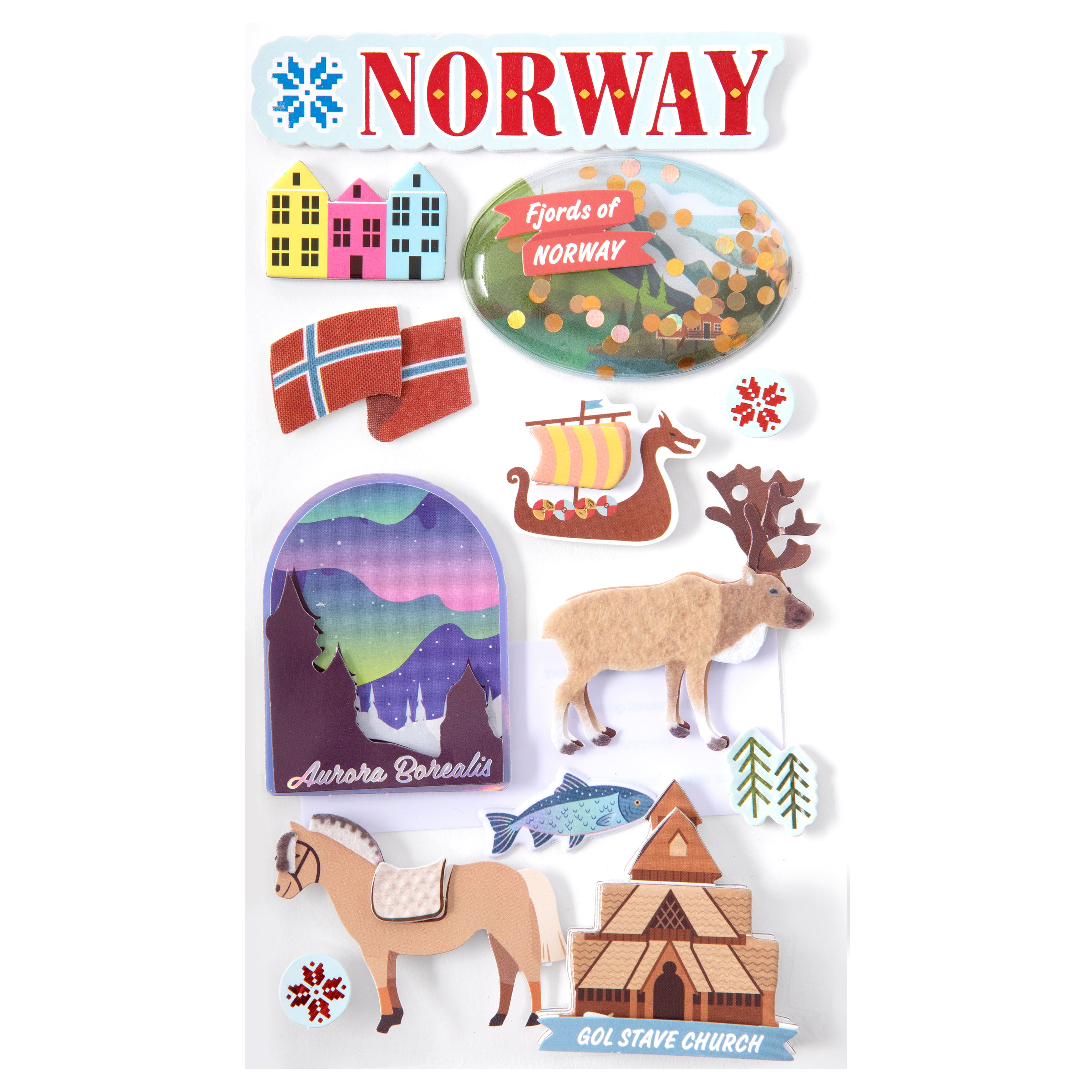 Norway Dimensional Stickers by Recollections&#x2122;