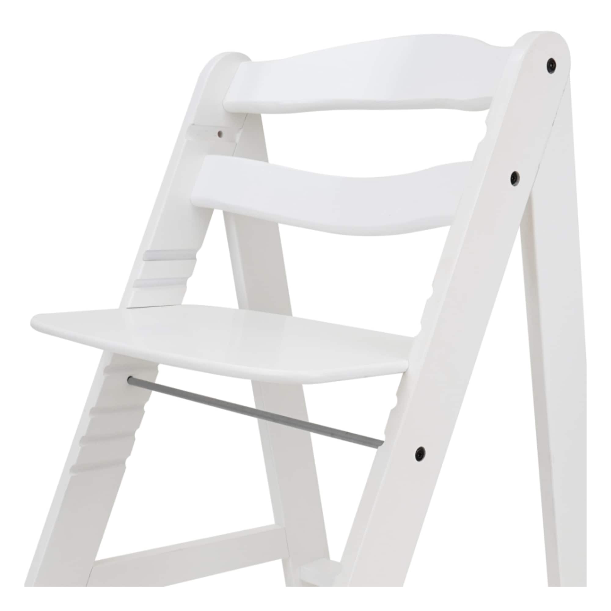 509 Crew Sky White Wooden Adjustable Kid's Chair & Footrest