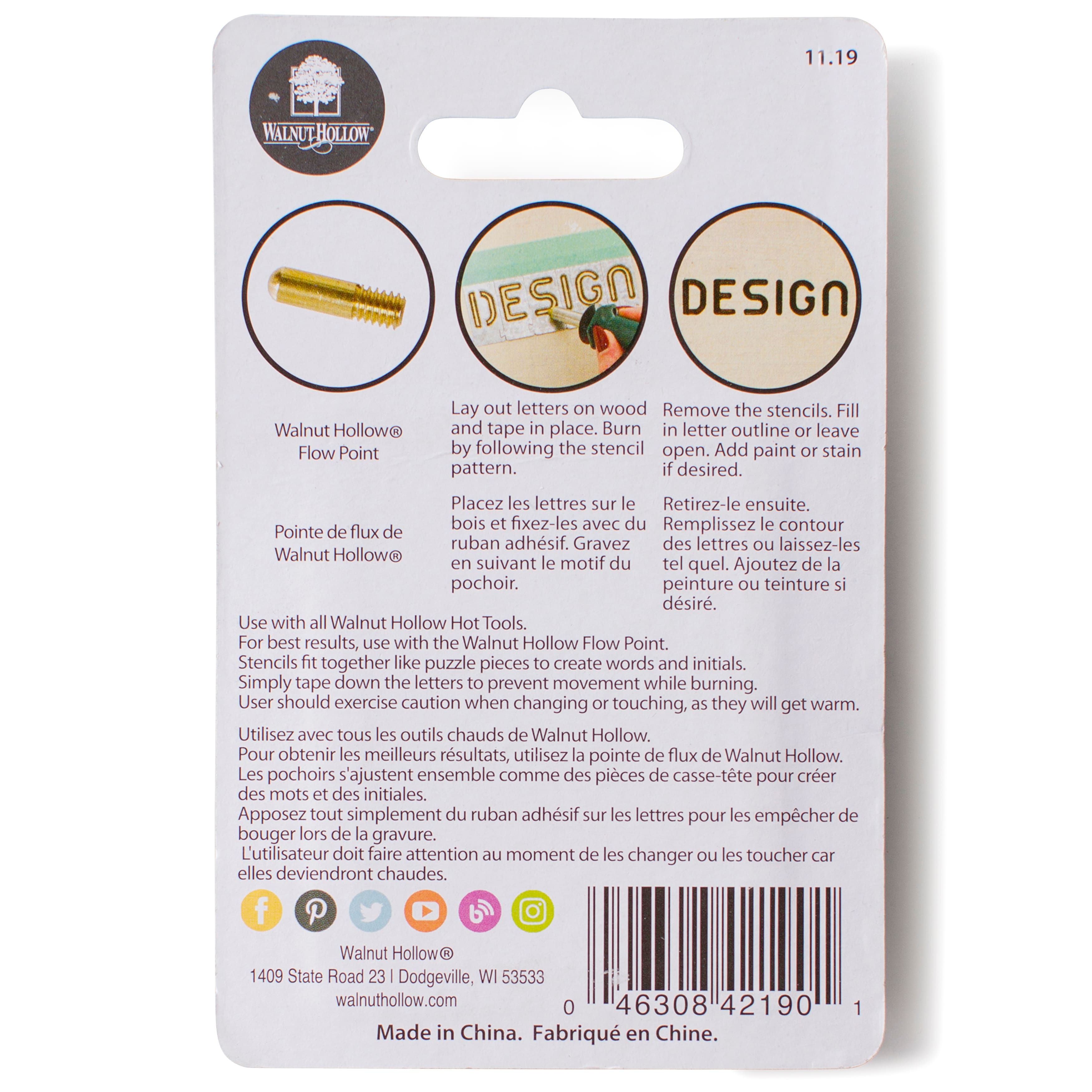 Walnut Hollow® Creative Woodburner® Alphabet Stencils, 26ct.