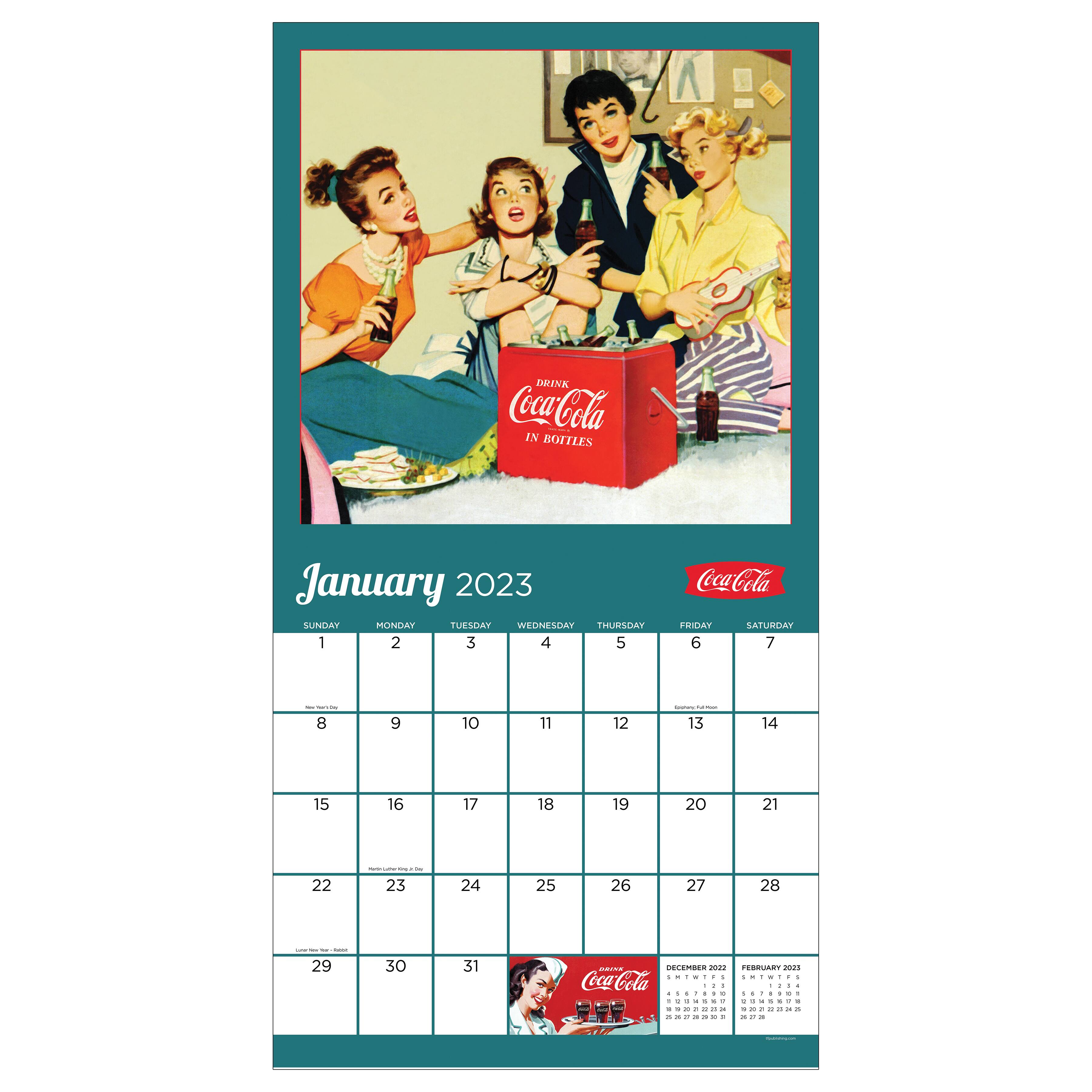 2023 Coca Cola: Nostalgia Wall Calendar | Michaels