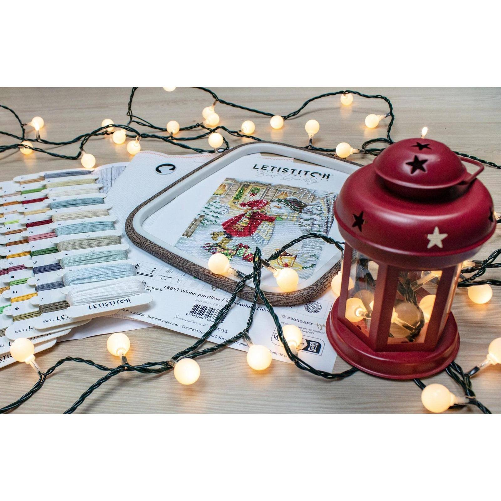 Letistitch Winter Playtime Counted Cross Stitch Kit