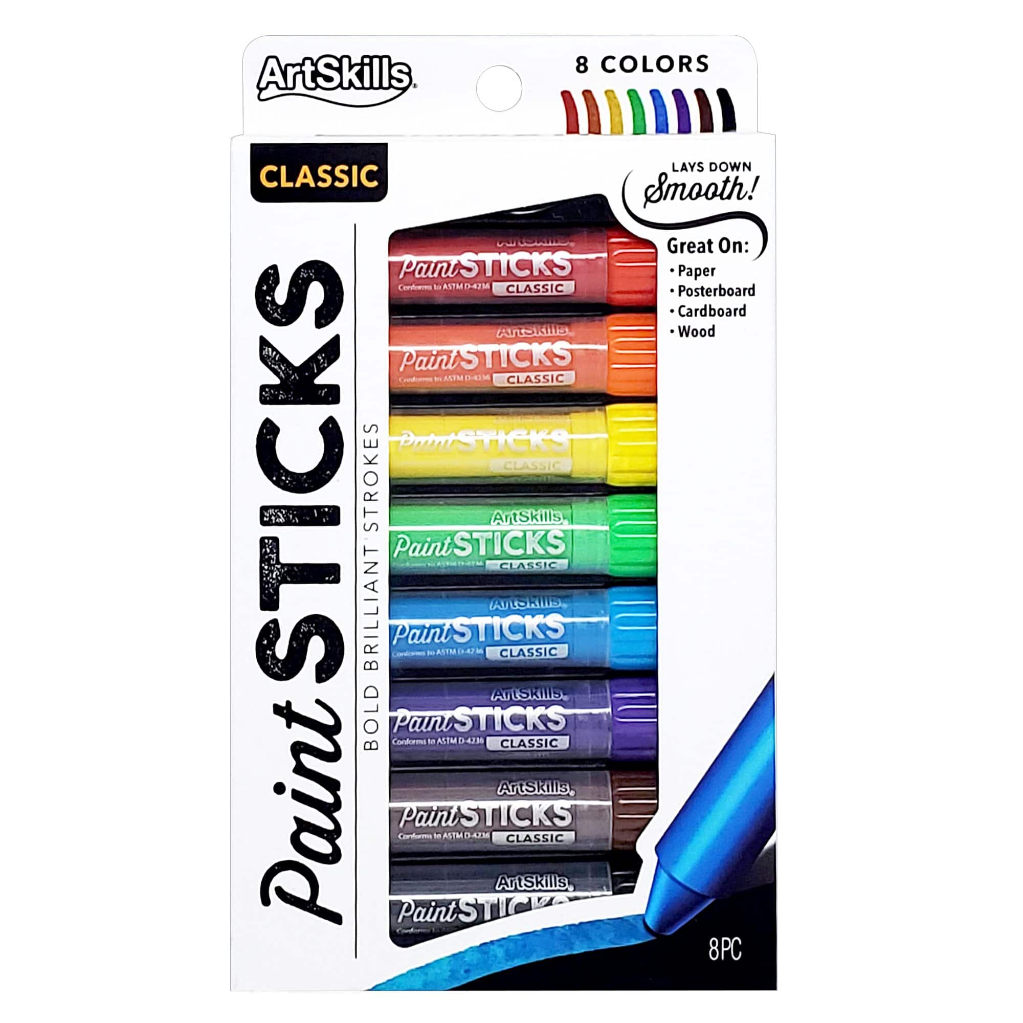 ArtSkills&#xAE; 8 Color Washable Paint Sticks