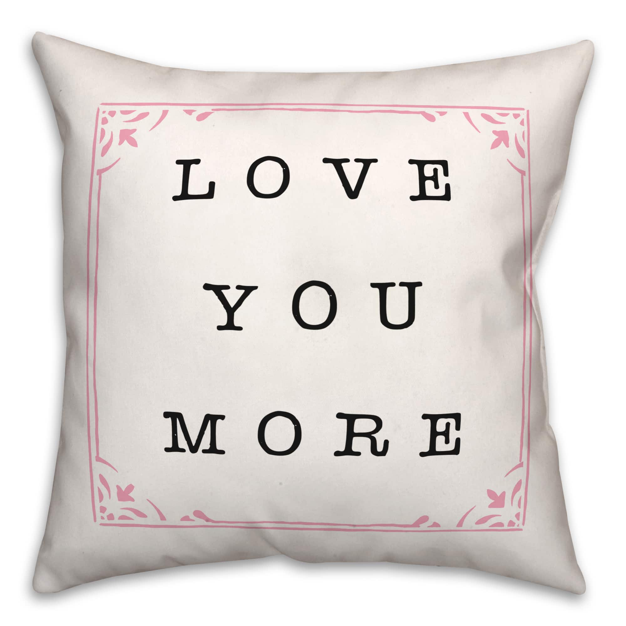 Love You More Throw Pillow | Michaels