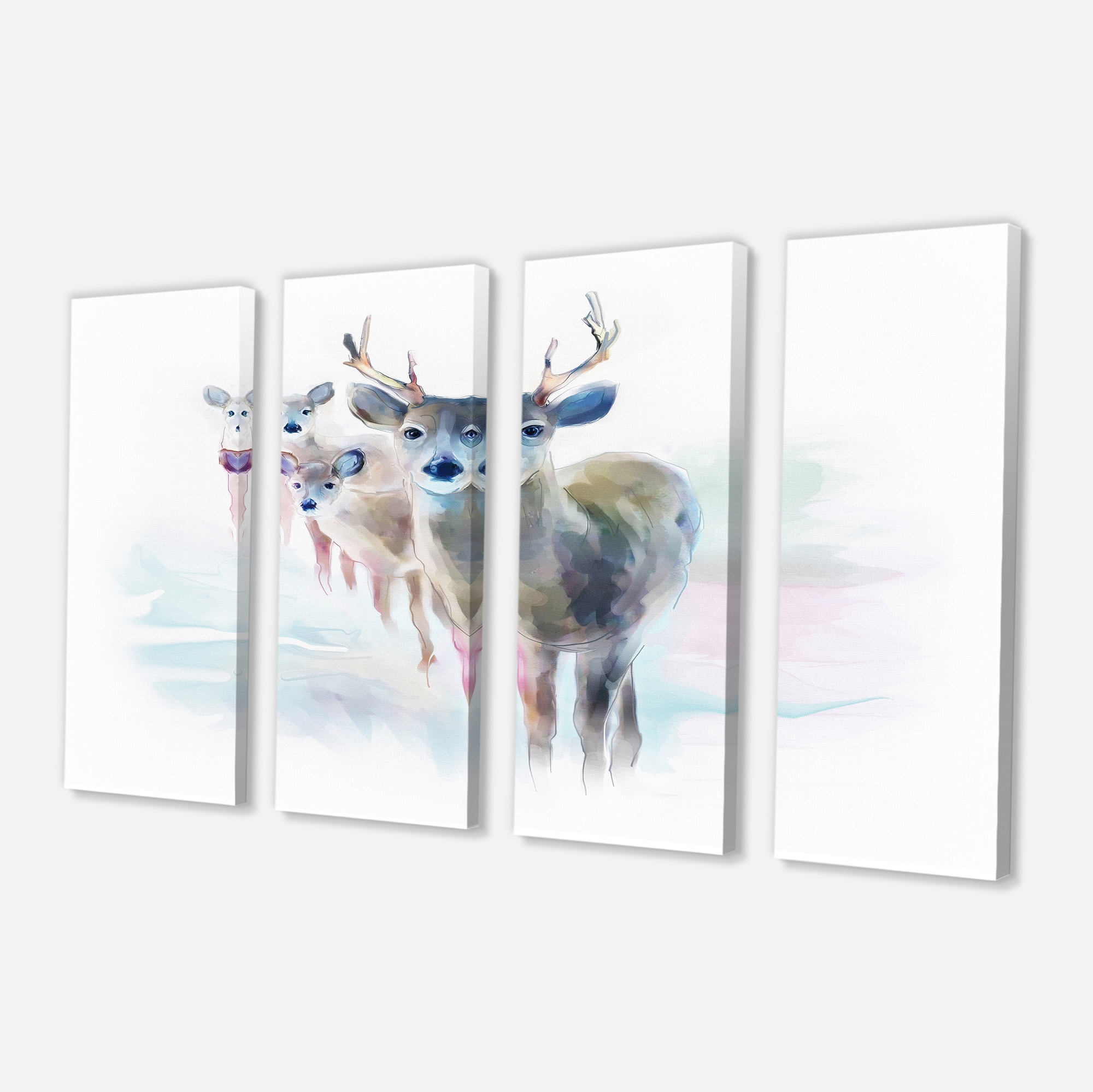 Designart - Beautiful Deer With Big Horns