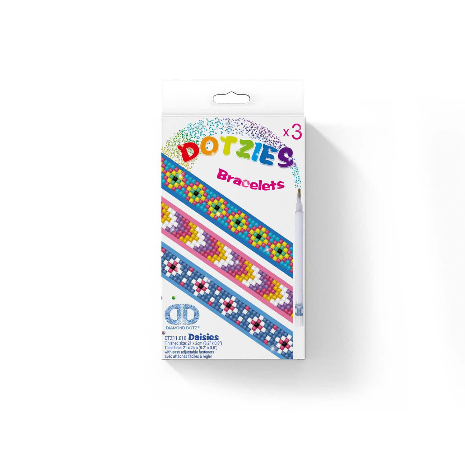 Diamond Dotz&#xAE; Dotzies&#xAE; Daisies Bracelets Diamond Painting Artwork Kit