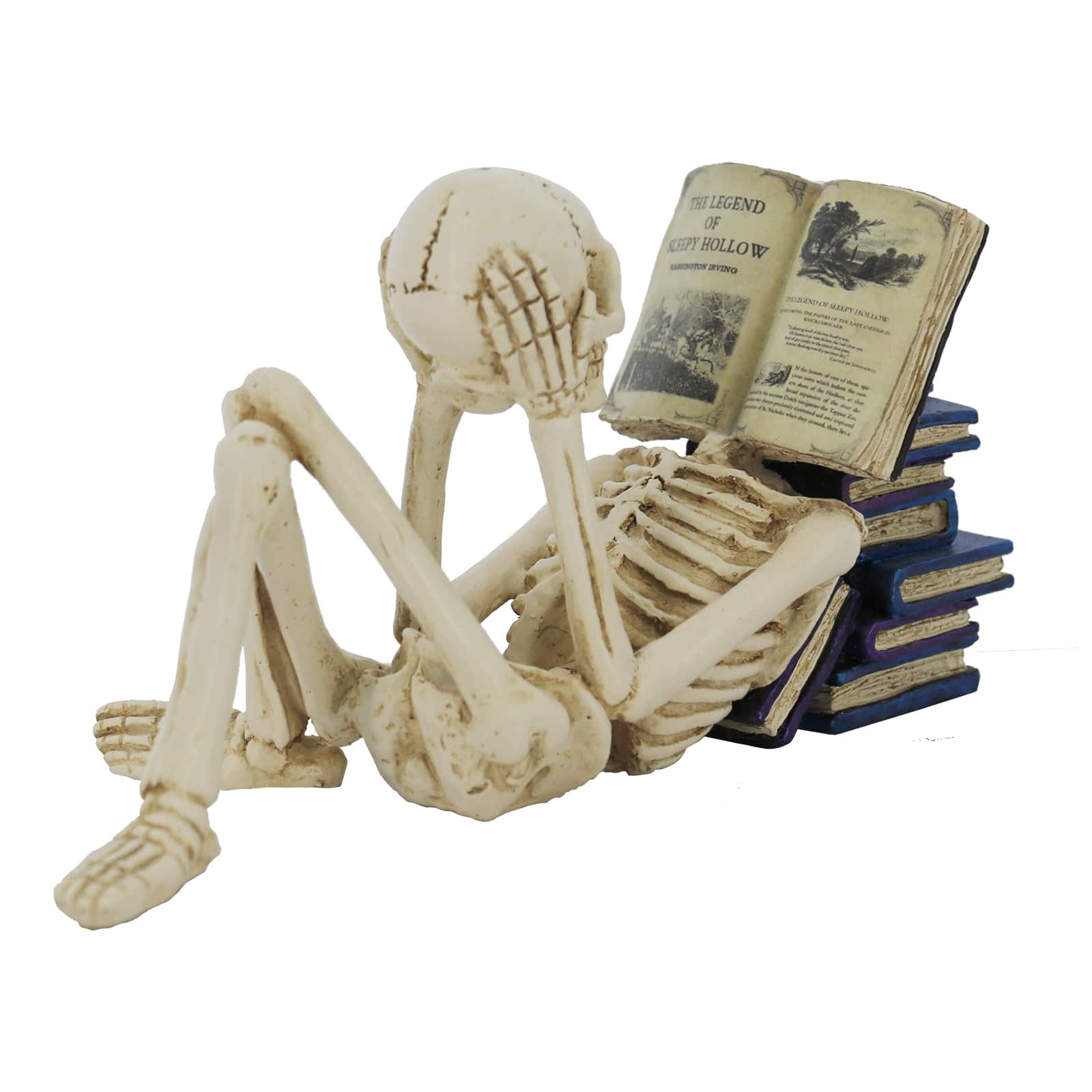 7.5&#x22; Reading Skeleton Holding Head Tabletop Figurine by Ashland&#xAE;