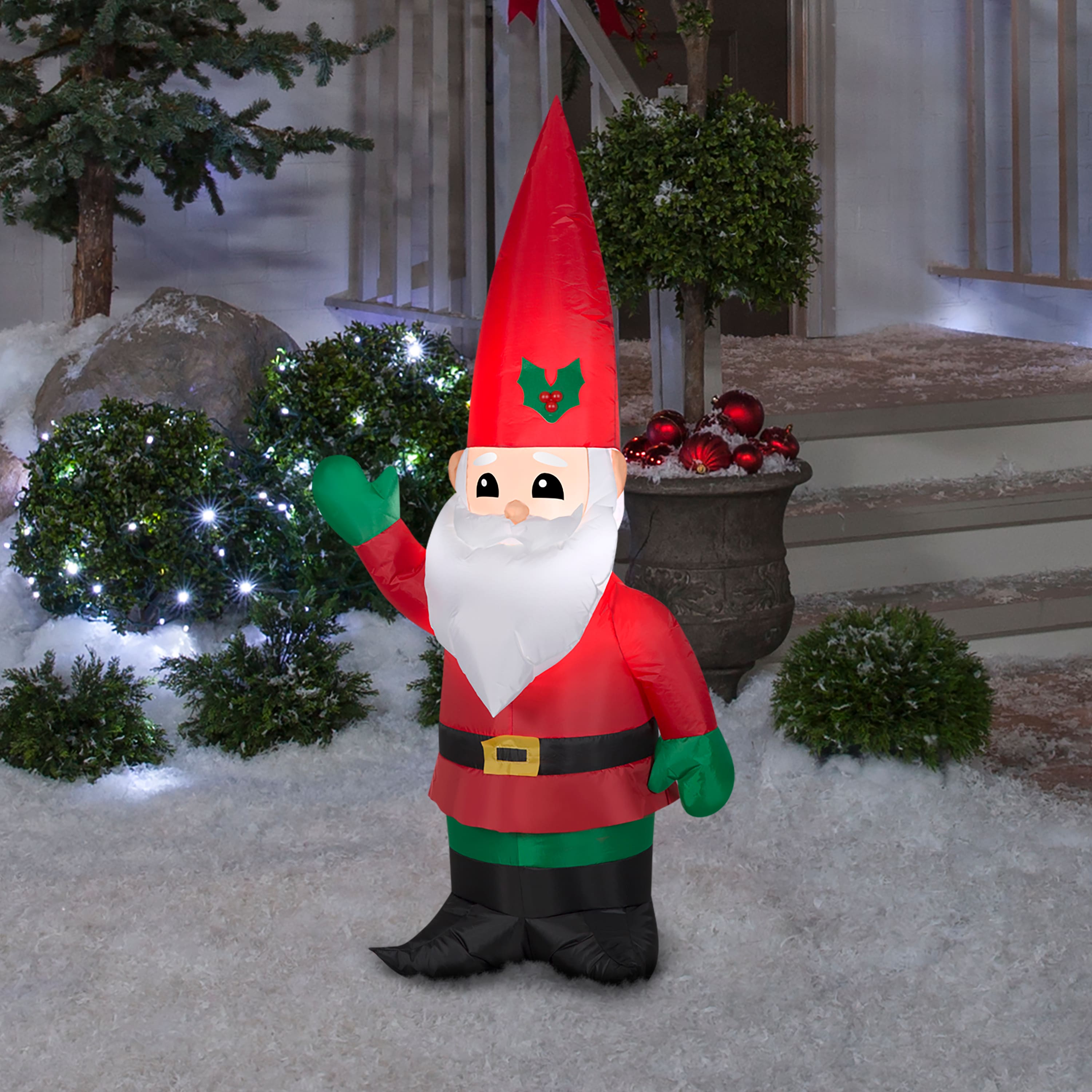 4ft. Airblown&#xAE; Inflatable Christmas Santa Gnome