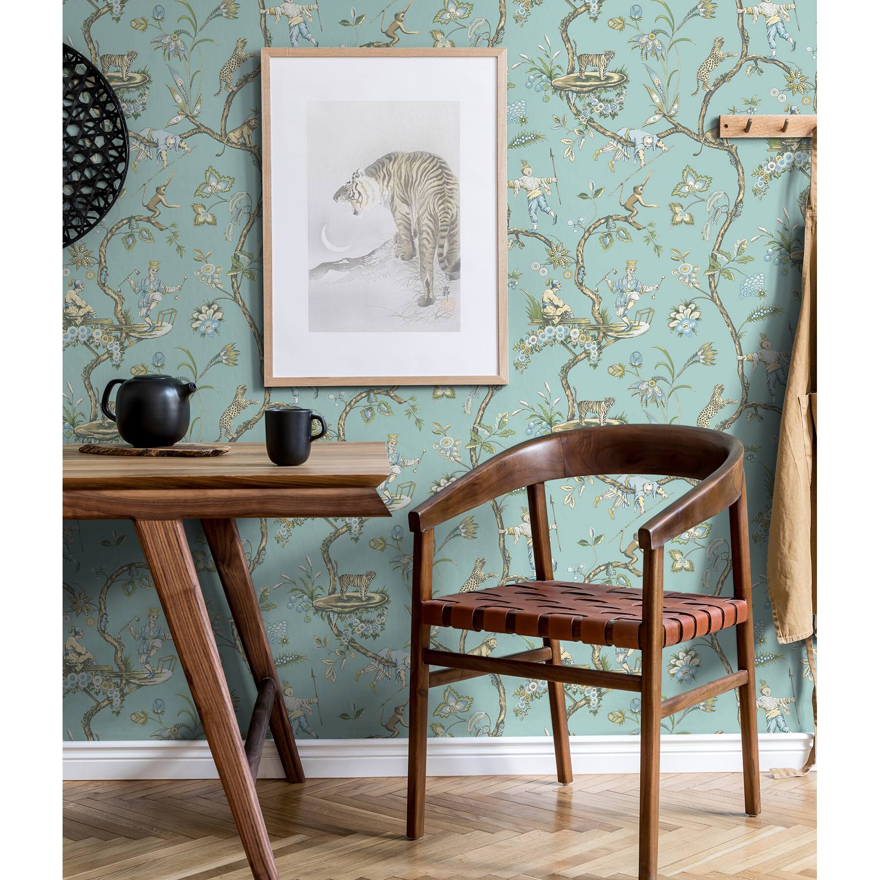 Wallpops Robin Egg Chinoise Exotique Scalamandre Self Adhesive Wallpaper