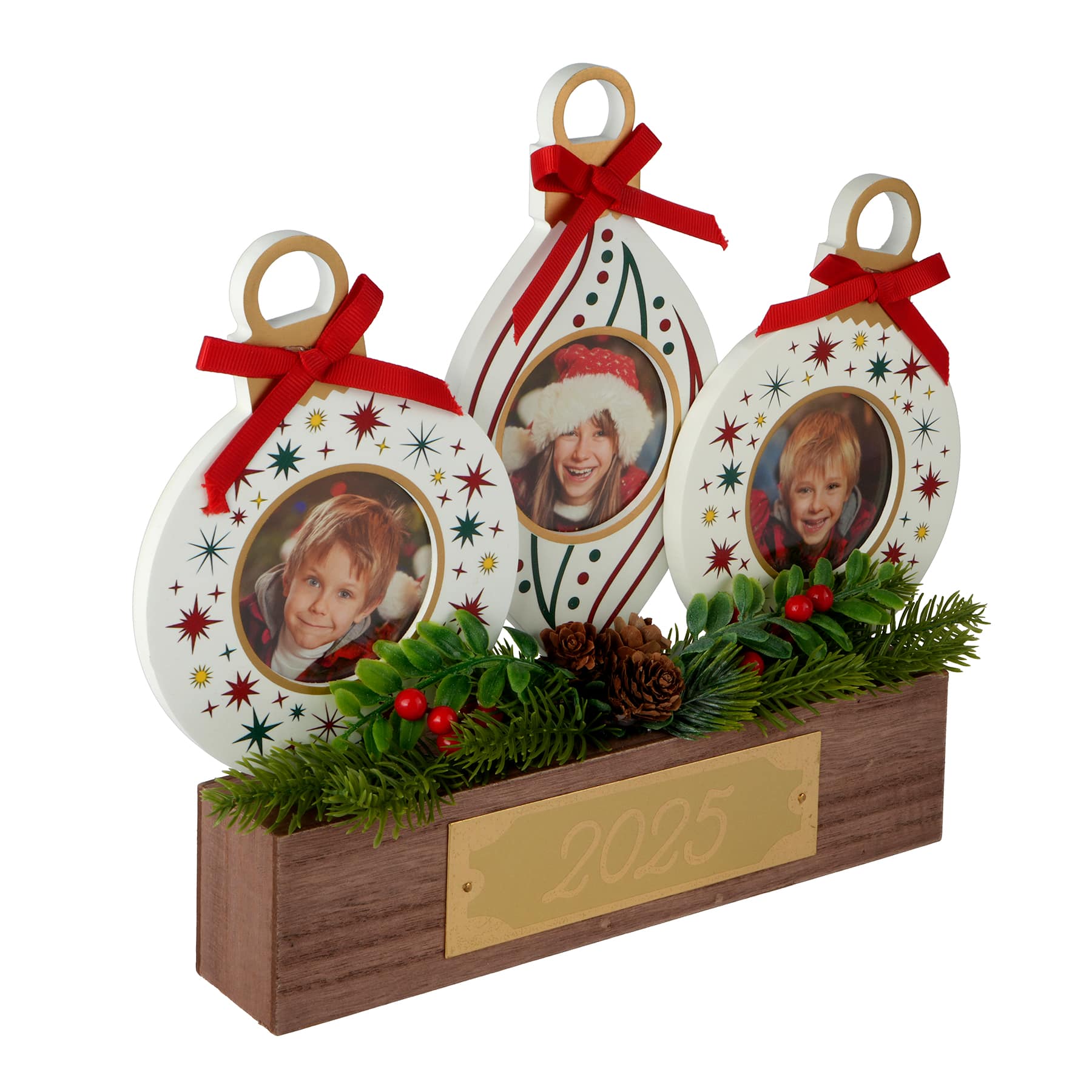 3 Opening 3&#x22; x 3&#x22; Ornaments &#x26; Foliage 2025 Frame by Studio D&#xE9;cor&#xAE;