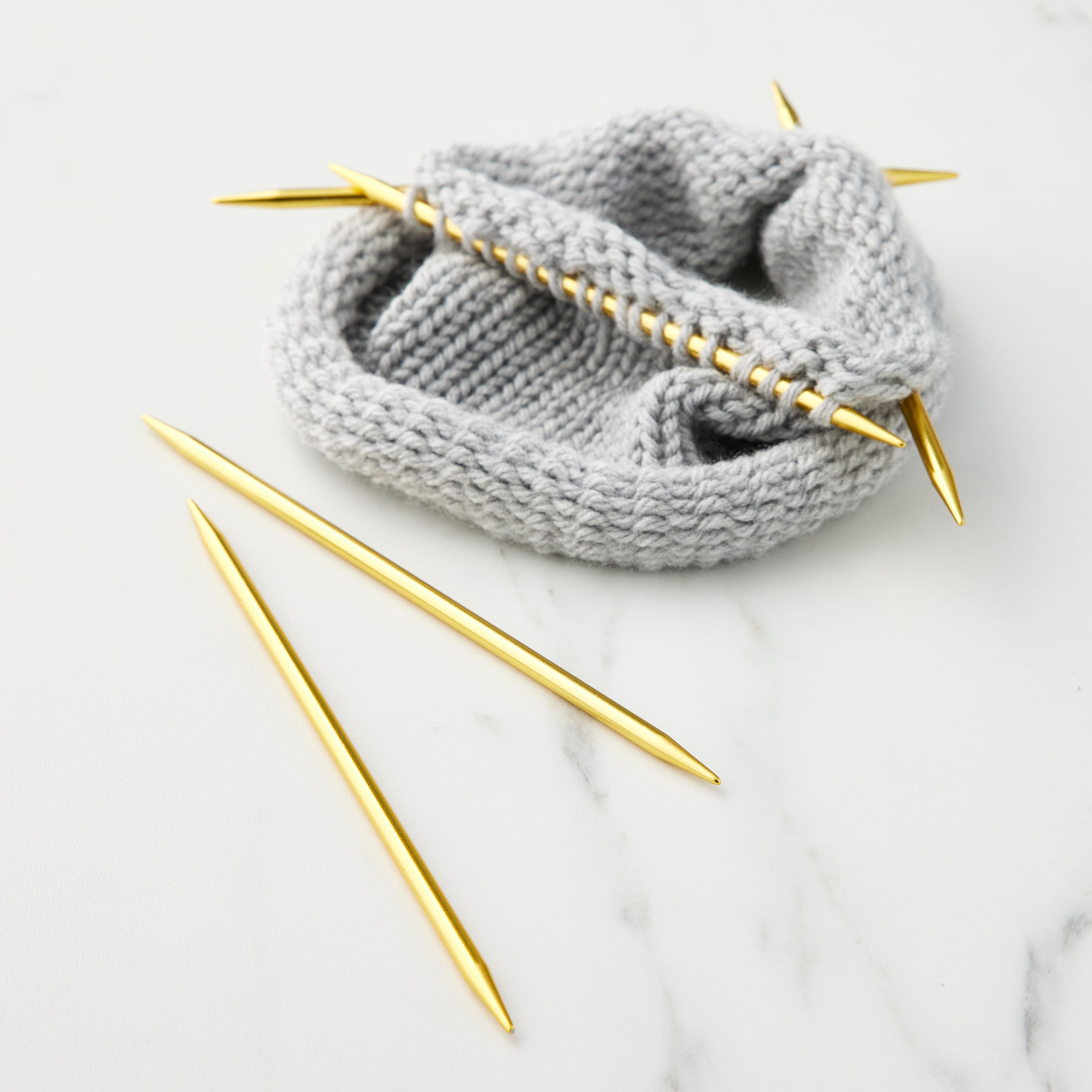 Aiguilles à tricoter à deux pointes de Loops & Threads, 17,7 cm