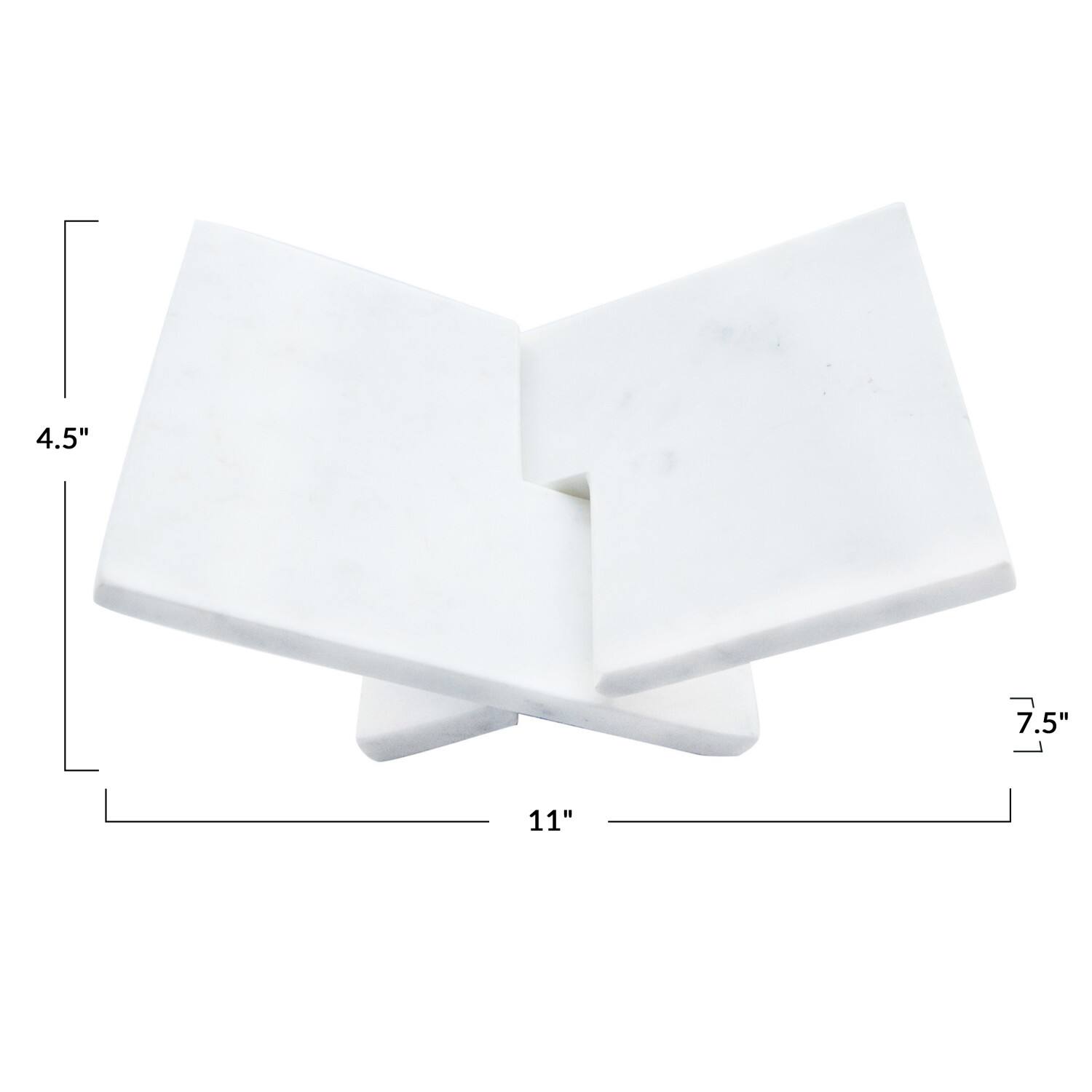 Hello Honey® White Decorative Marble Book Holder