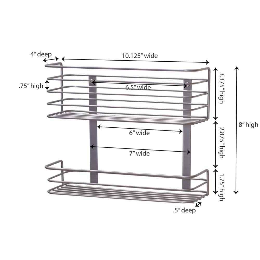 Household Essentials 2-Tier Door Mount Cabinet Organizer