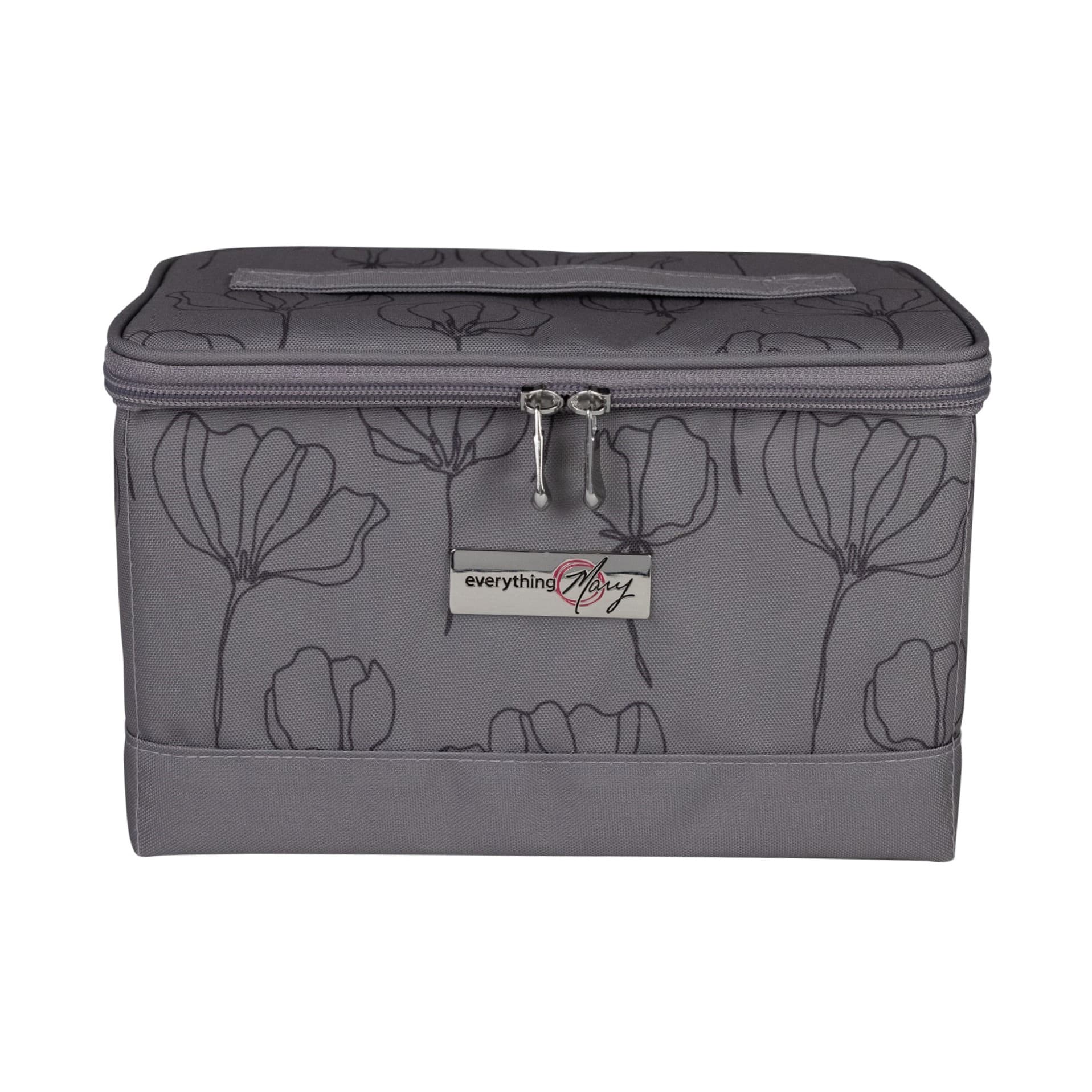 Everything Mary Gray Floral Collapsible Sewing Kit Organizer Box