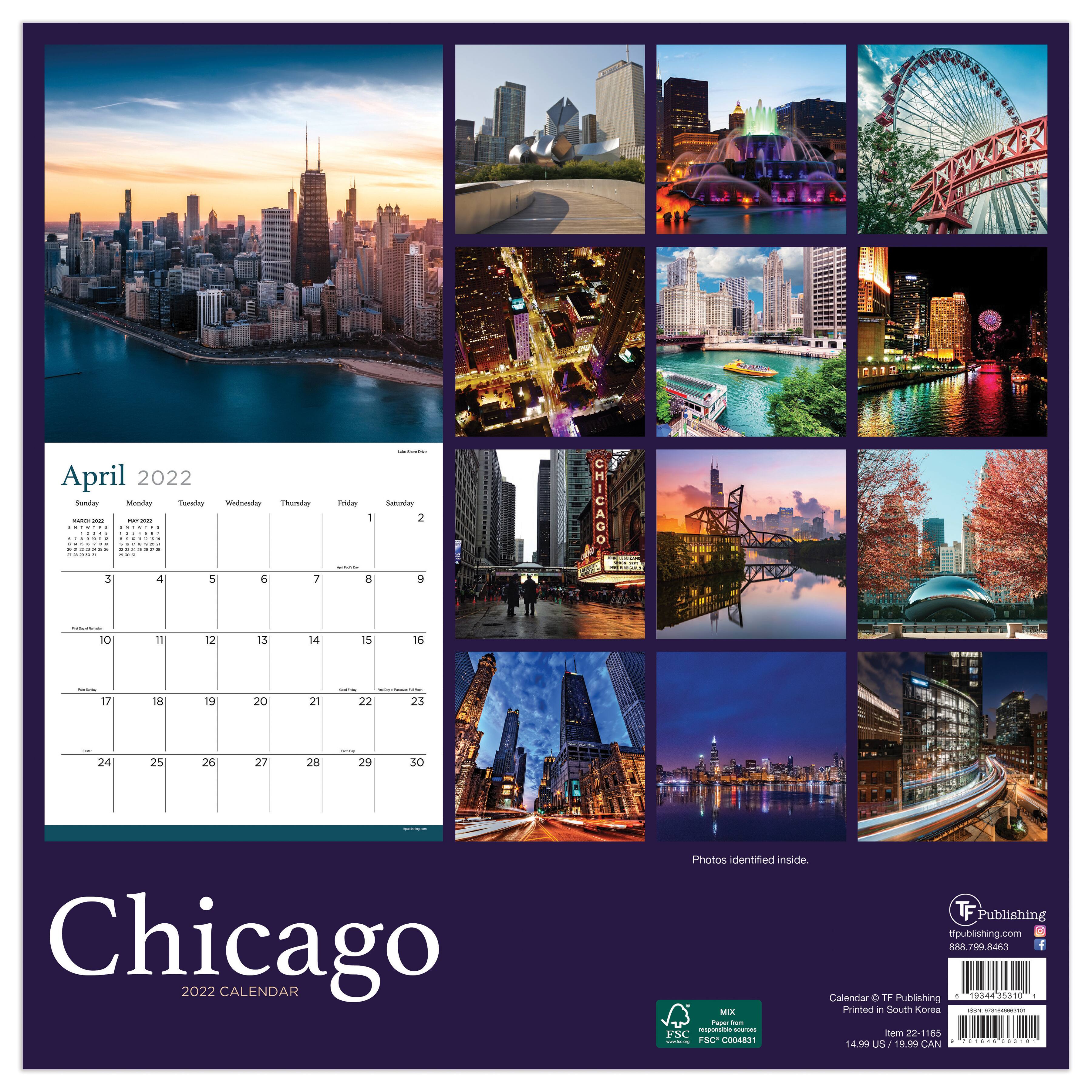 Tf Publishing Chicago Wall Calendar | Michaels