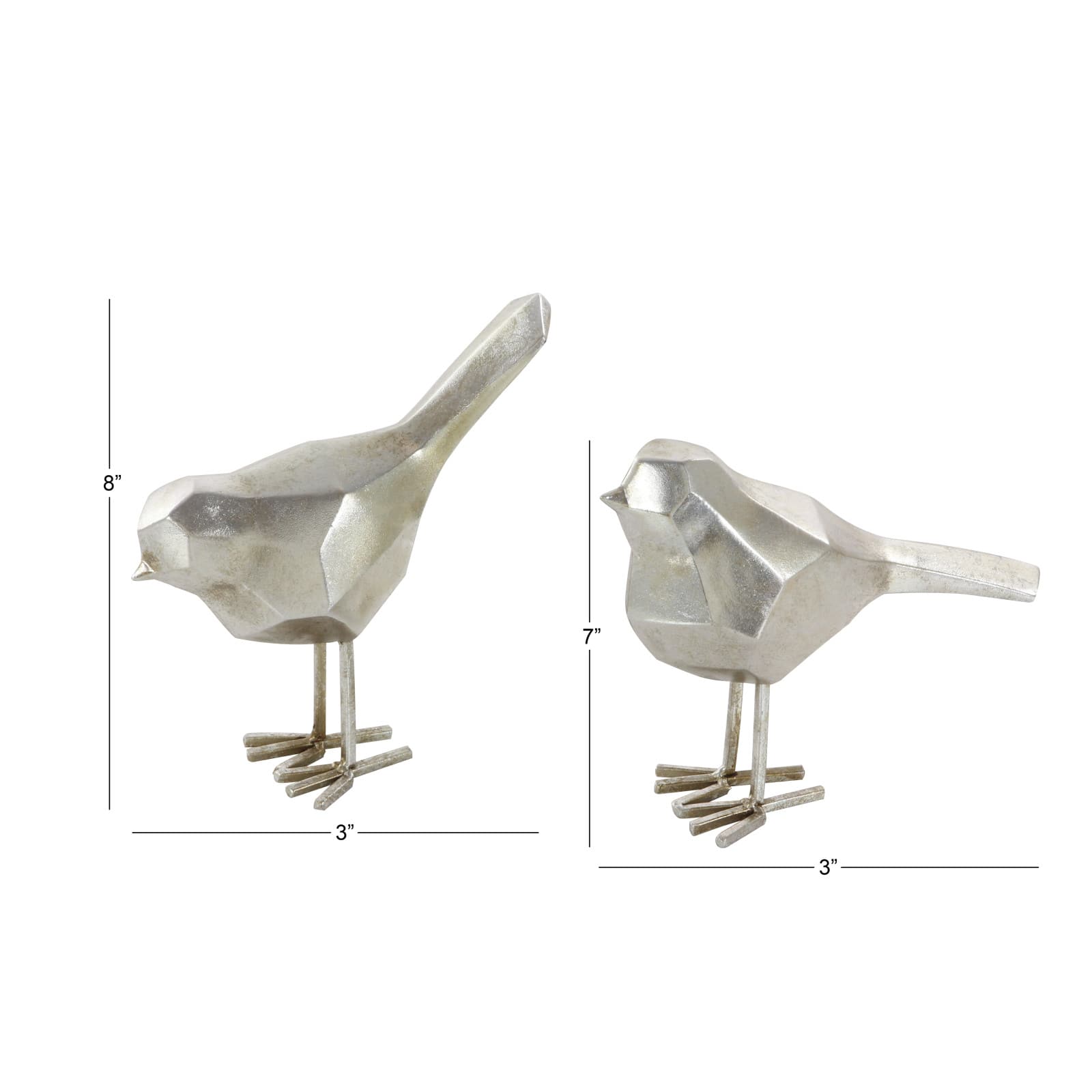 CosmoLiving by Cosmopolitan Modern Polystone Bird Sculpture Set