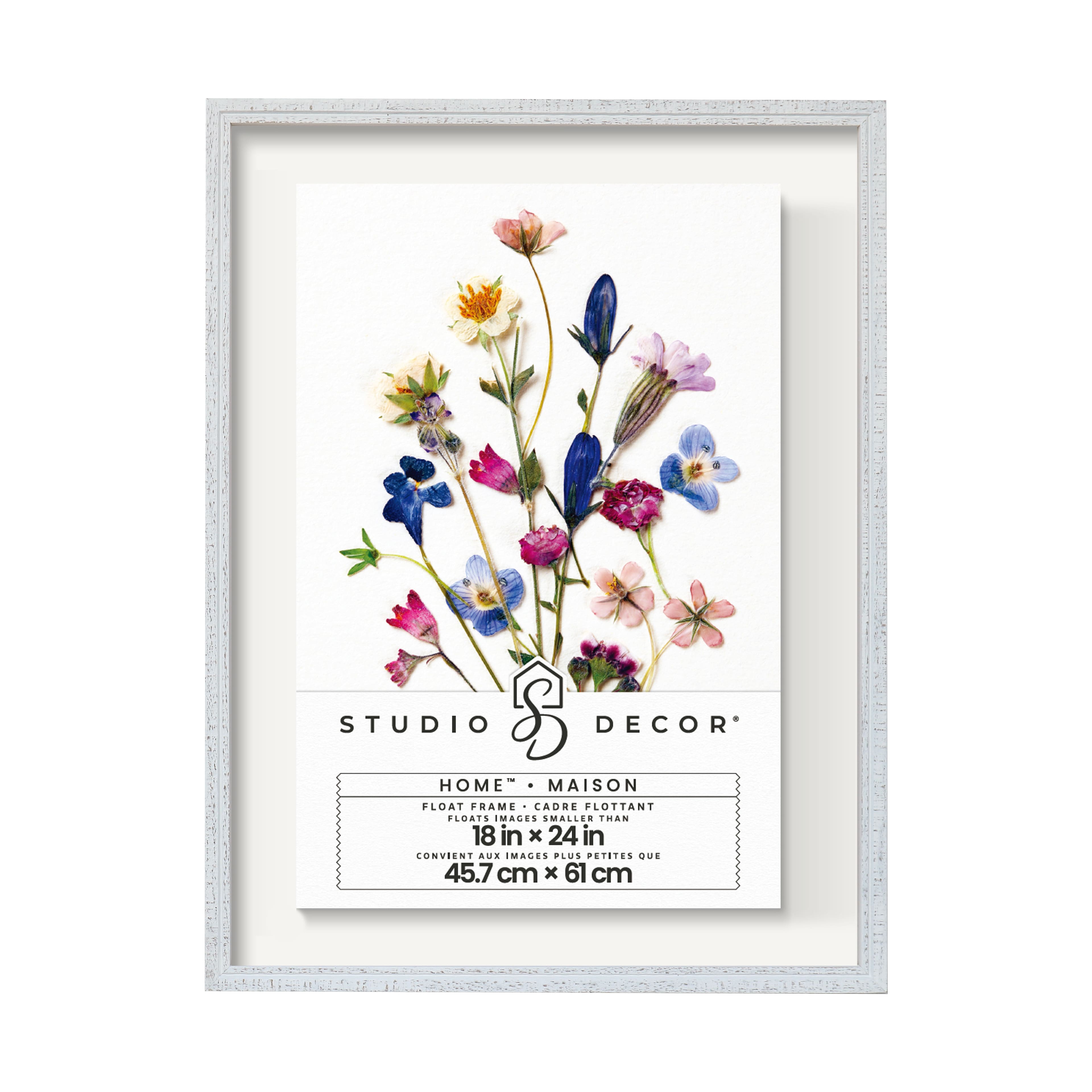 6 Pack: Home™ White Distressed Float Frame by Studio Décor®