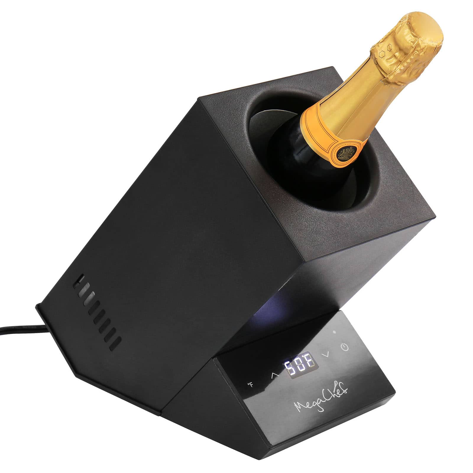 MegaChef Black Electric Wine Chiller with Digital Display