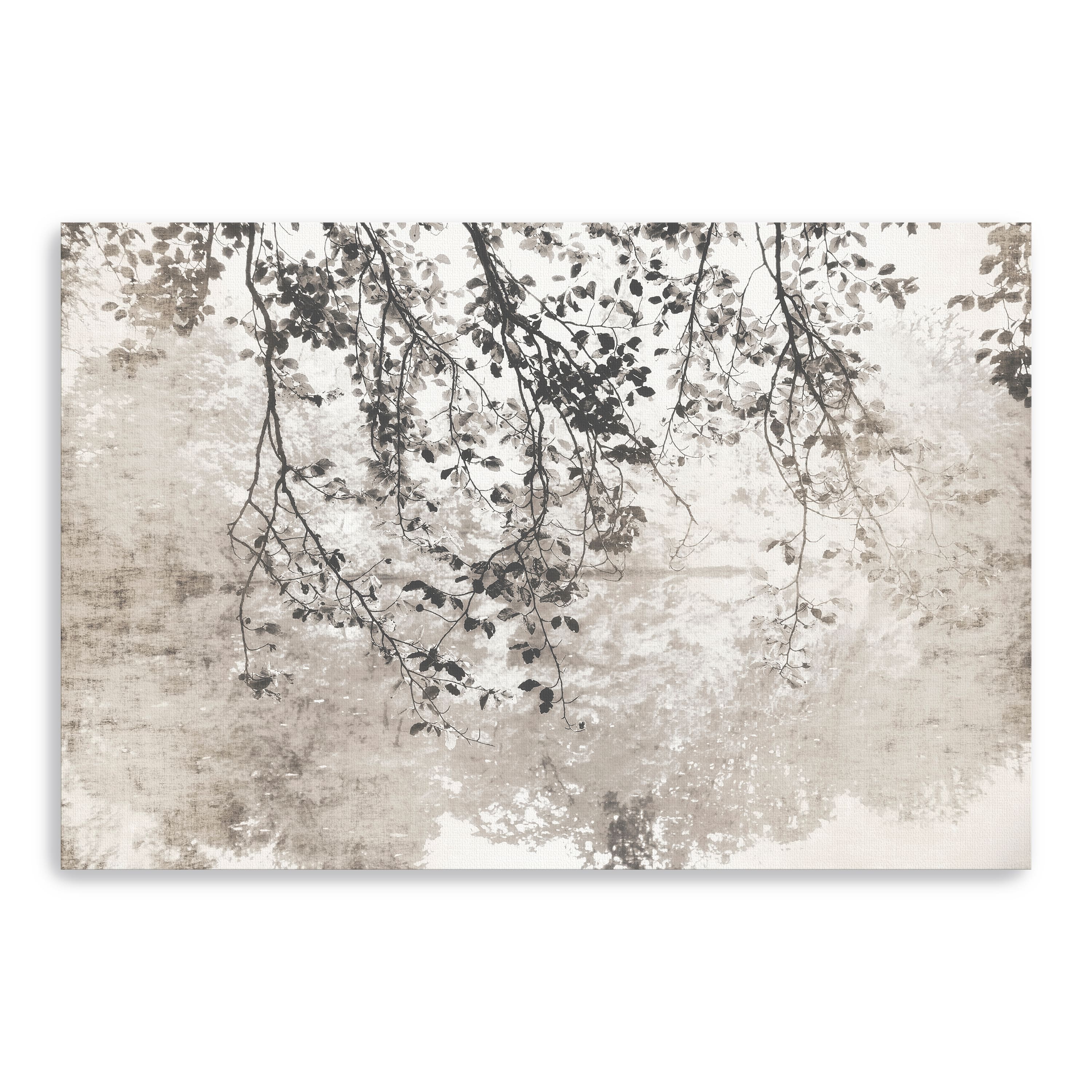 Taupe Soft Reflection Canvas Giclee